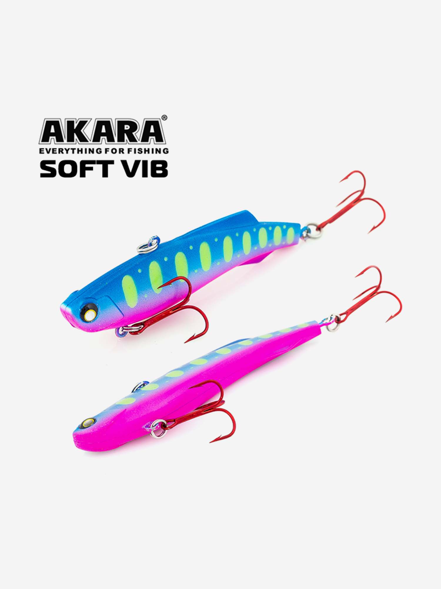 Изображение товара Воблер ратлин Akara Soft Vib 95мм 29г A143 виб зимний на щуку, судака