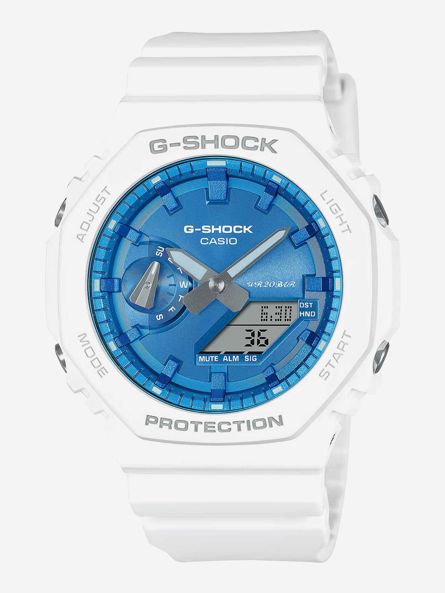 

Спортивные часы Casio GA-2100WS-7A, Белый