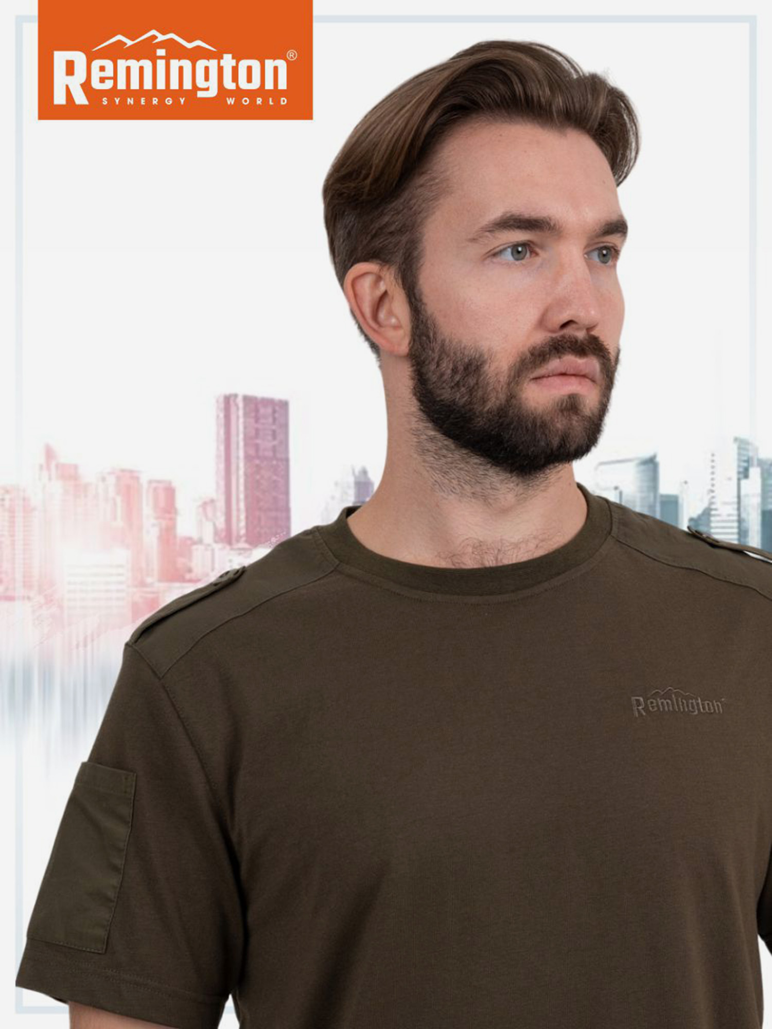 Футболка Remington Мilitary Shell Shirts Olive, Зеленый RM1339OJTYR37-906, размер 46-48 - фото 6