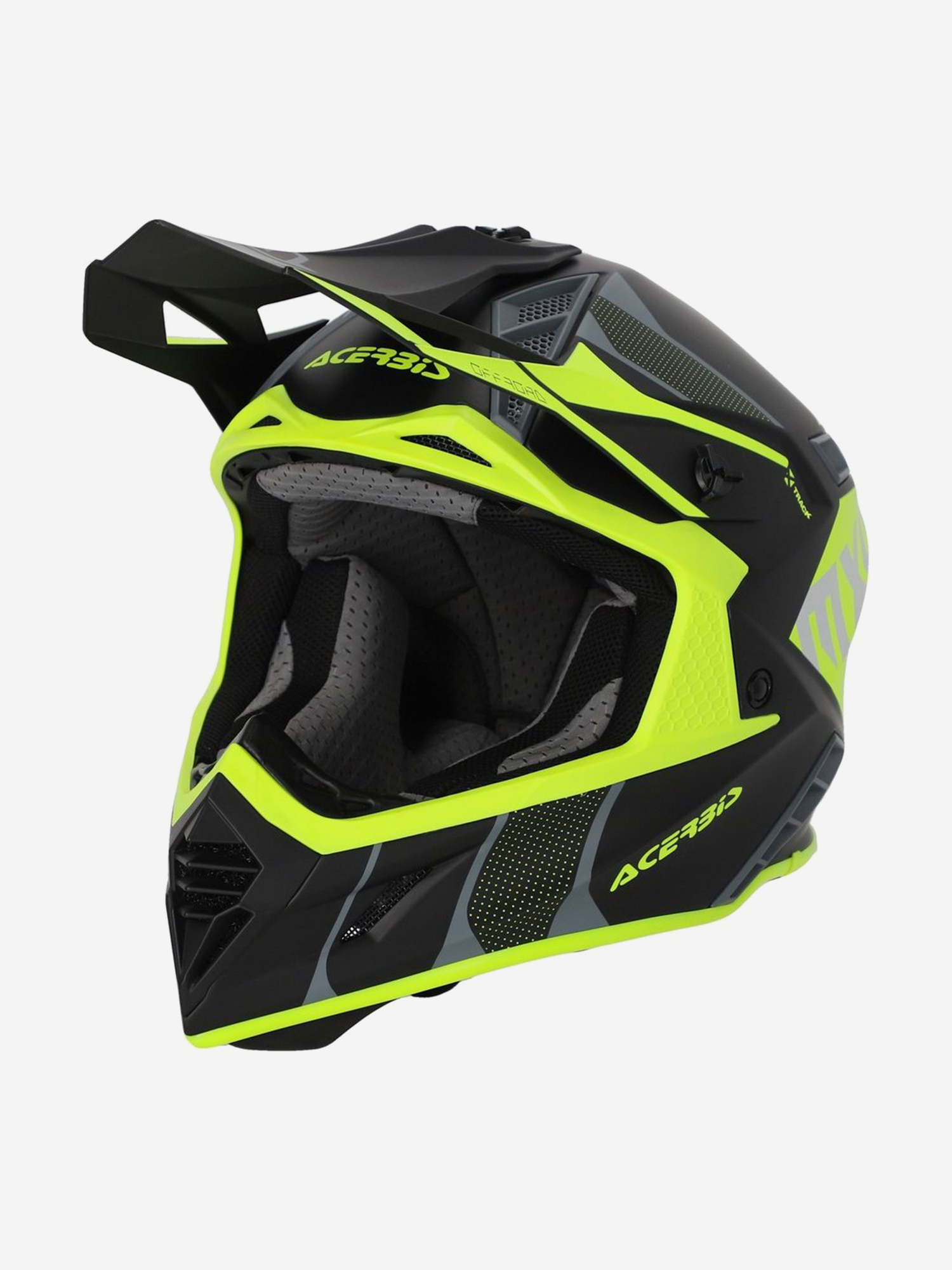 

Мотошлем кроссовый взрослый Acerbis X-TRACK 22-06 Black/Fluo-Yellow, Черный