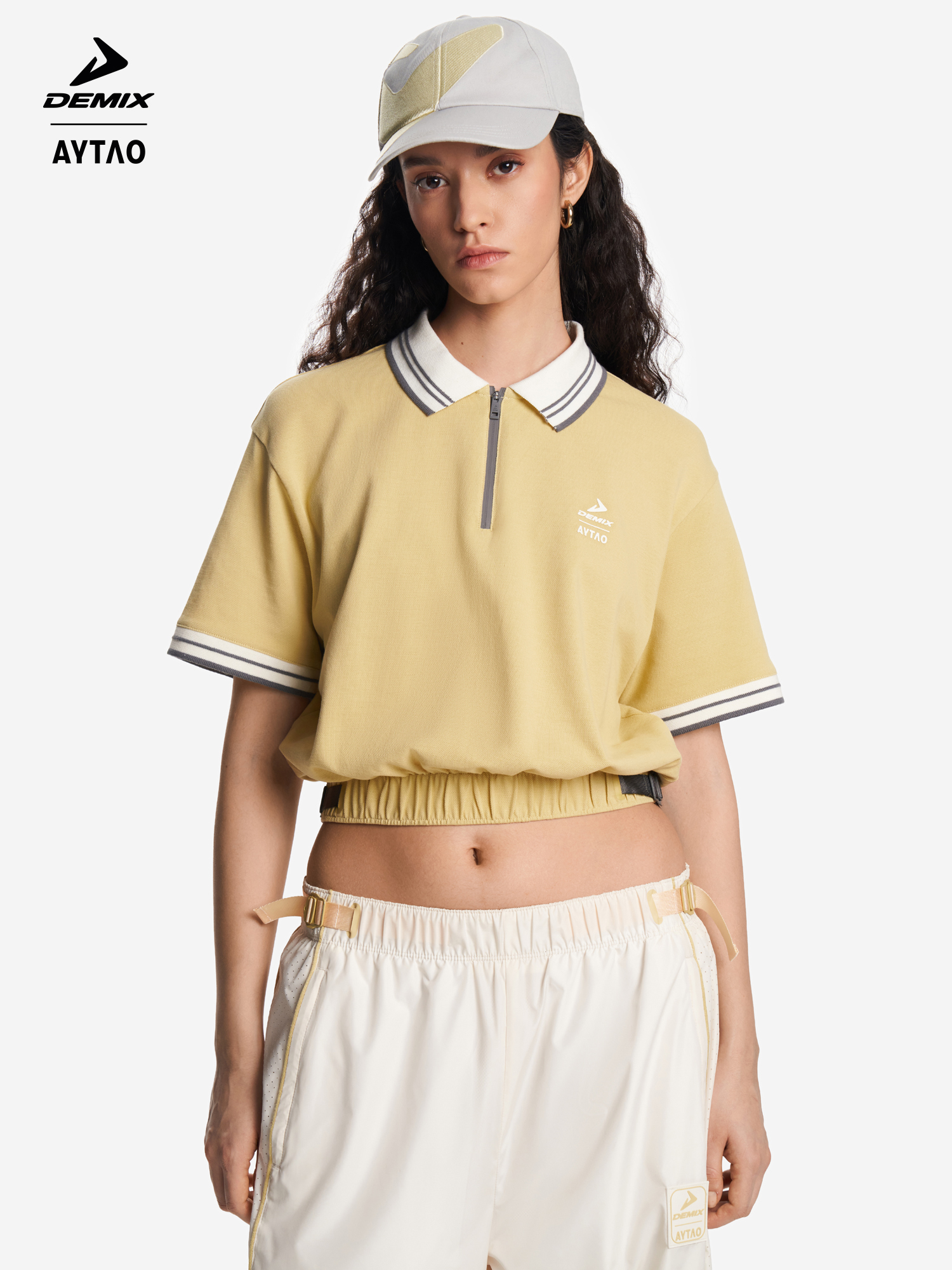 Поло женское Demix x AYTΛO, бежевый, арт. 142013DMX-C1