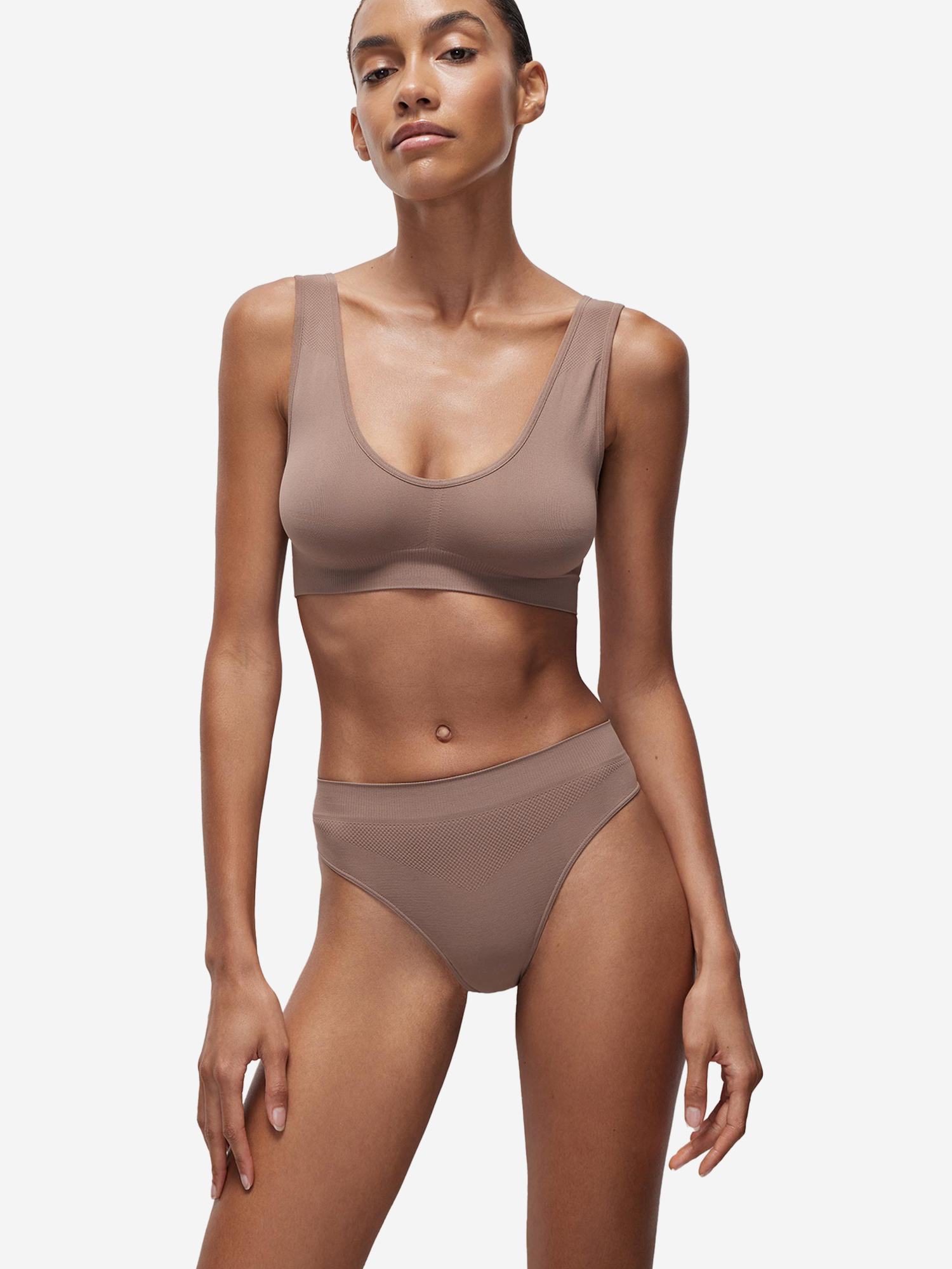 Изображение товара Трусы-стринги с высокой посадкой belle you микрофибра женские всесезонные