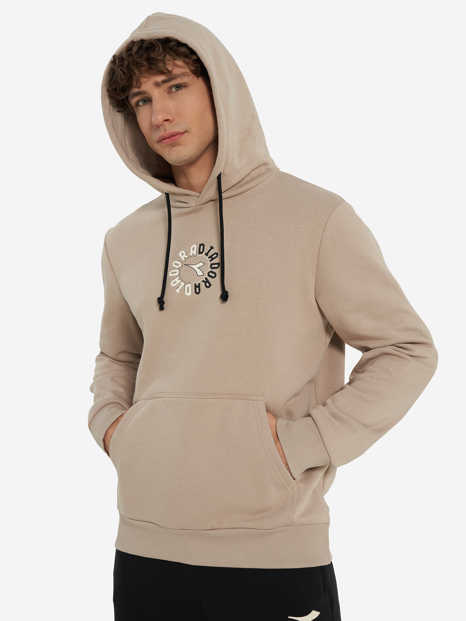 Худи мужское Diadora, бежевый, арт. 102.182270d07-25158