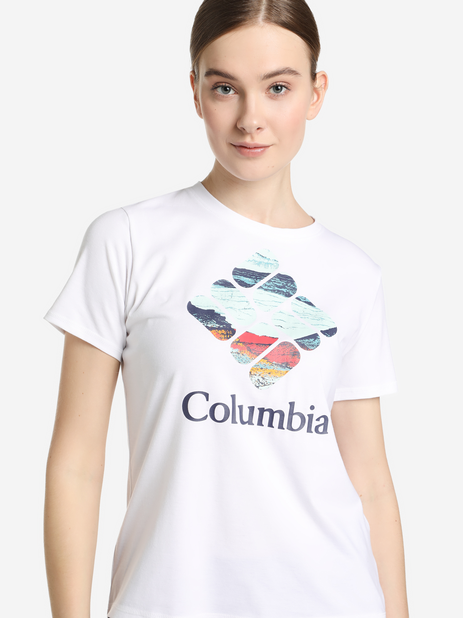 

Футболка женская Columbia Sun Trek SS Graphic Tee, Белый