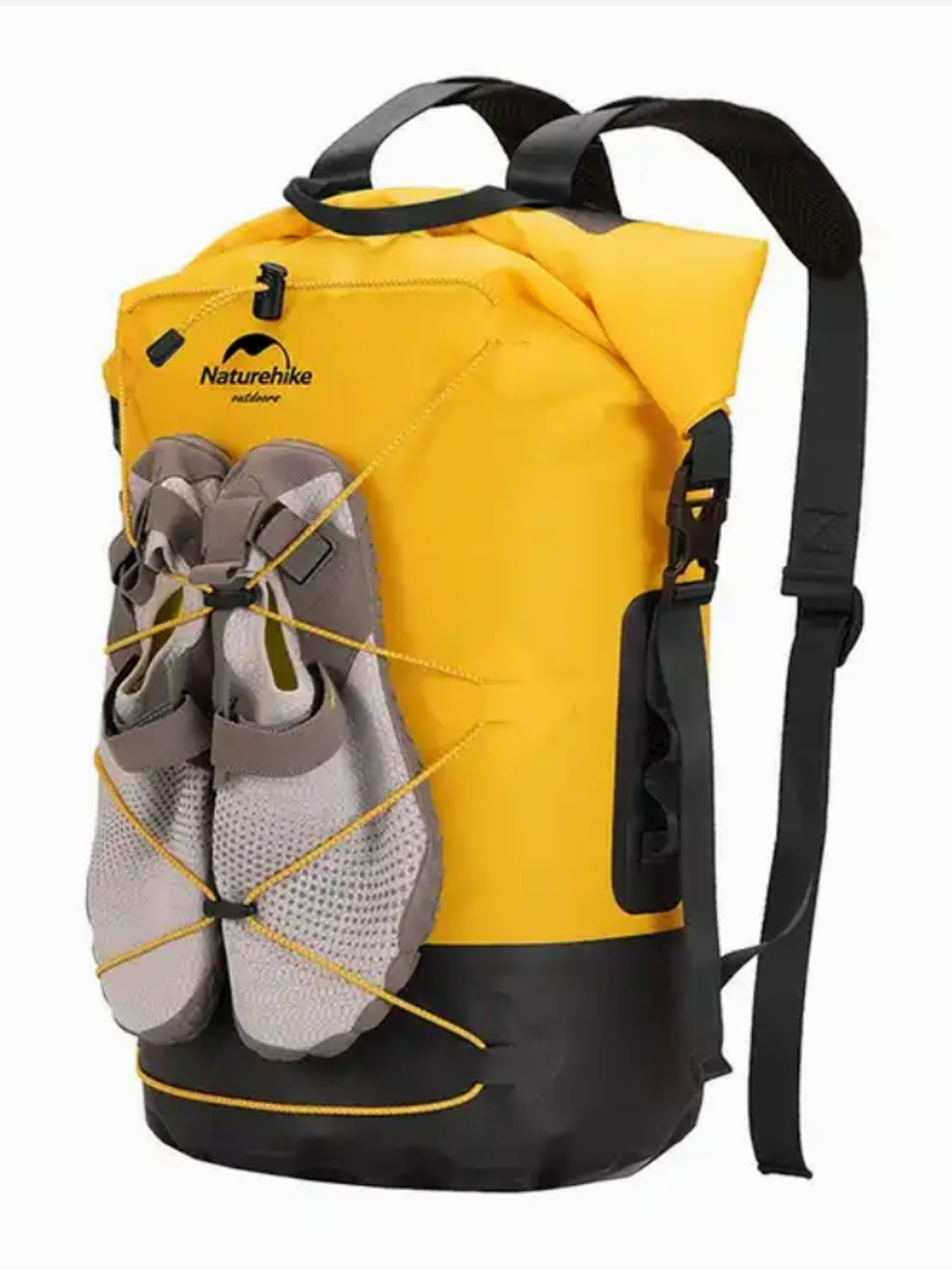 Рюкзак туристический Naturehike 30 л, ПВХ, желтый, Желтый