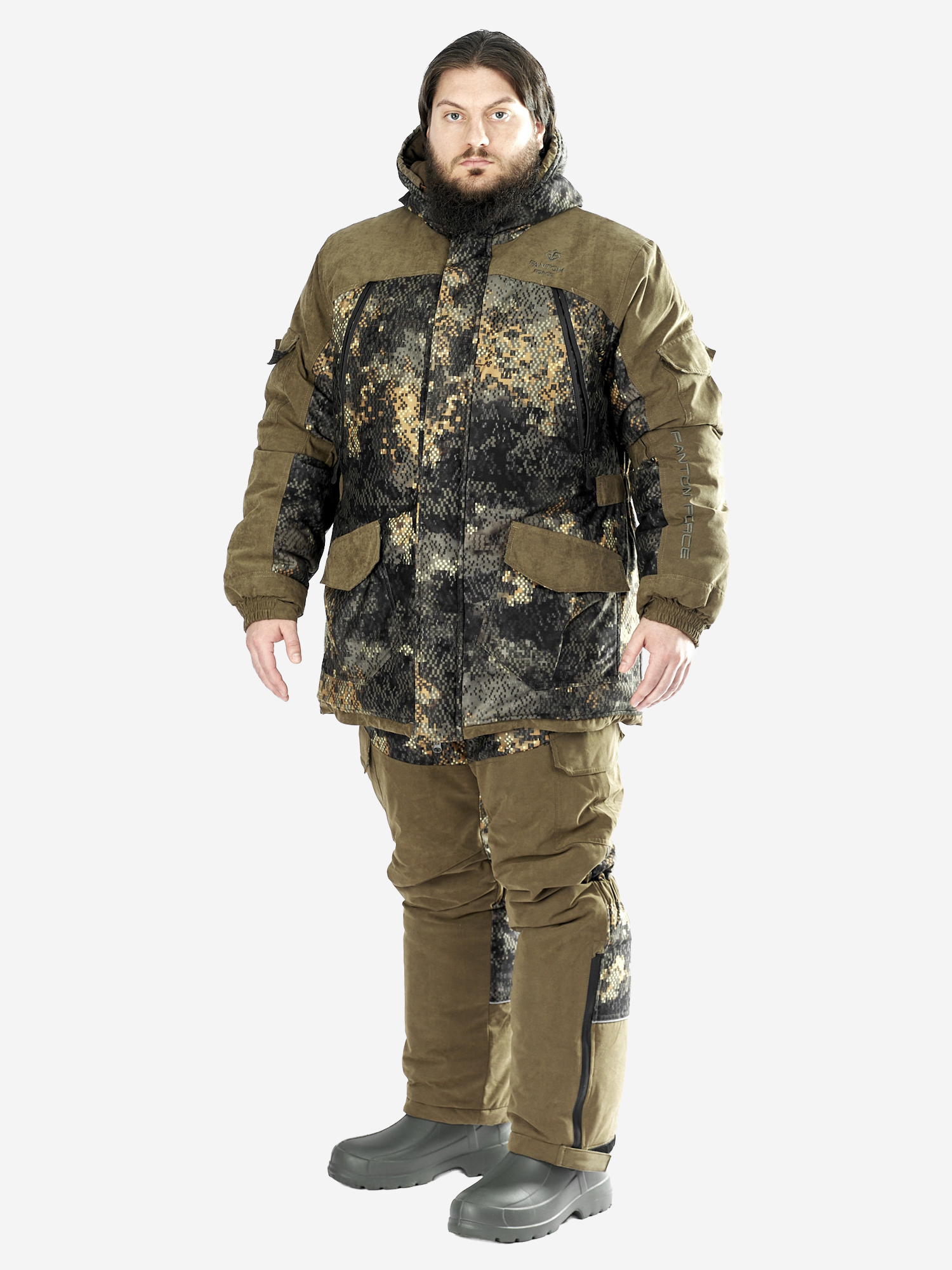 Изображение товара Костюм мужской FANTOM FORCE NORDPOINT зимний для охоты и рыбалки, Камуфляж/хаки/бежевый