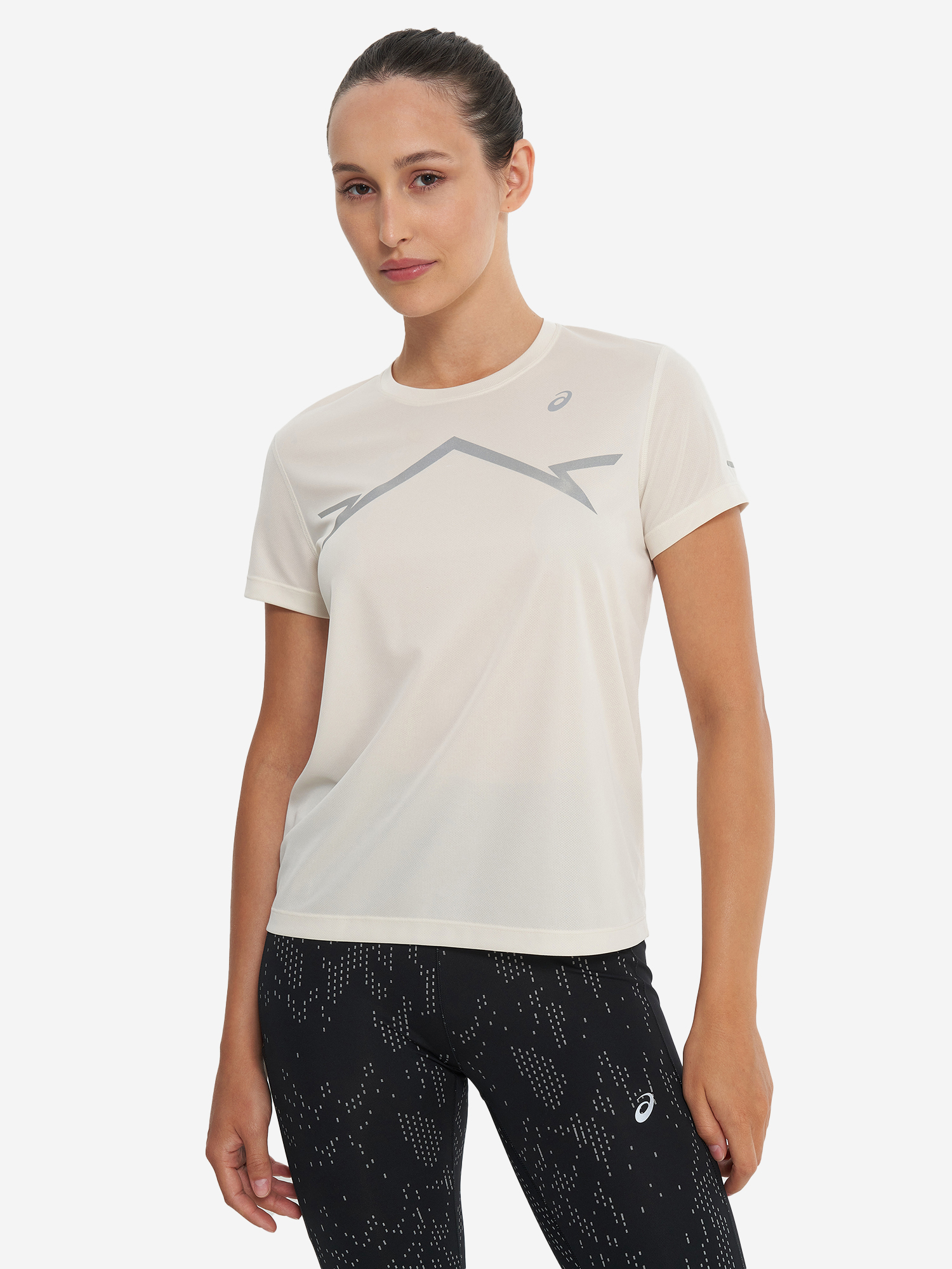 фото Футболка женская asics lite-show, бежевый