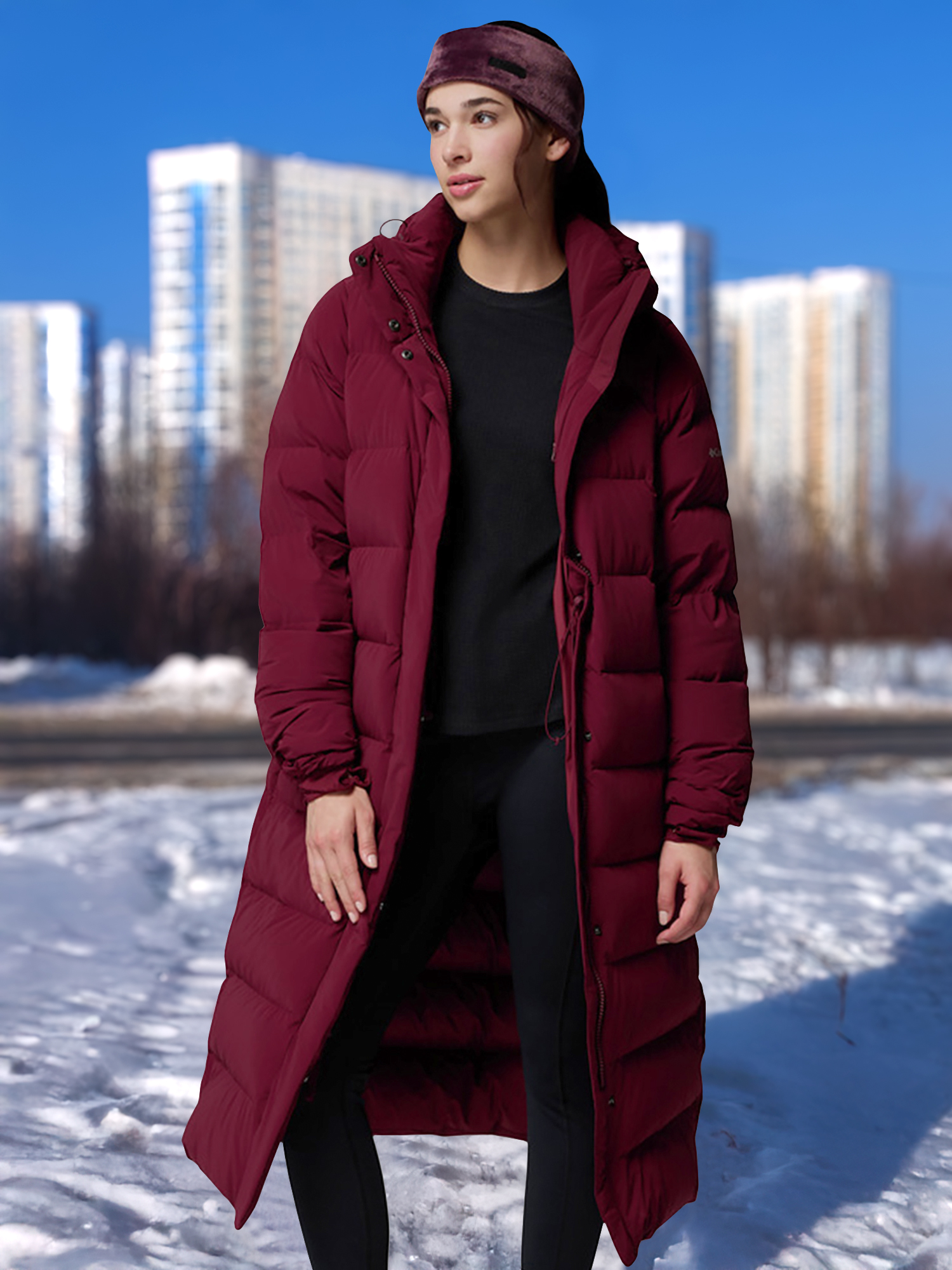 Пуховик Columbia Amaze Puff, красный, арт. 23503