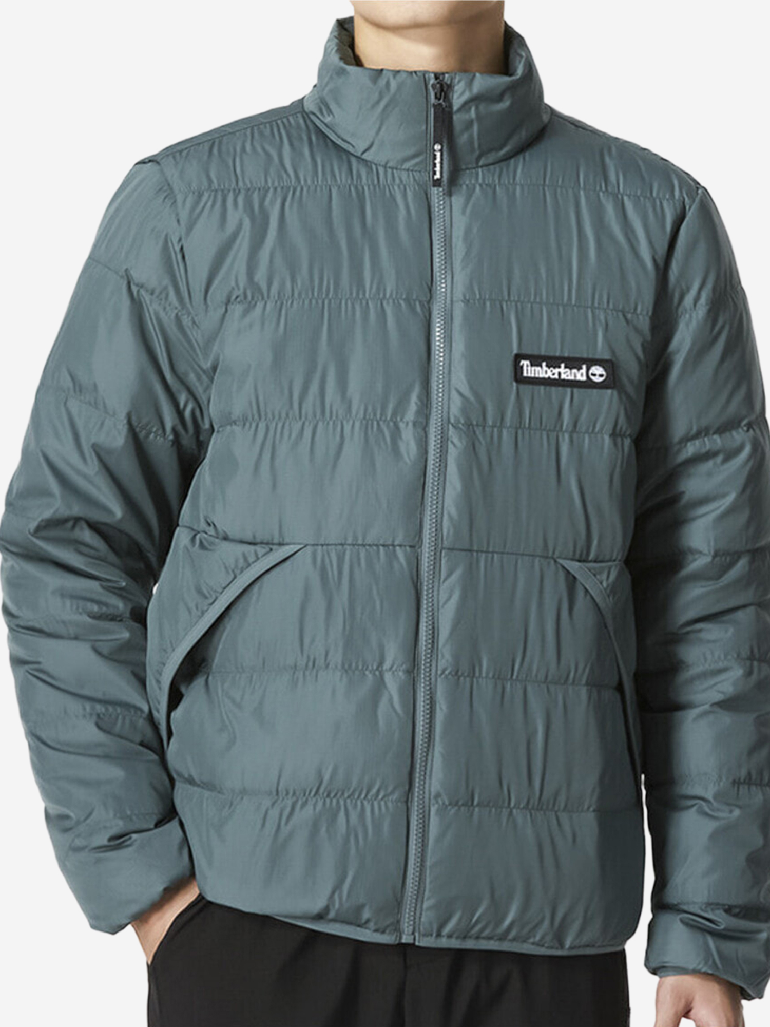 Изображение товара Мужской пуховик Timberland Solid Color Stand Collar зимний спортивный стиль