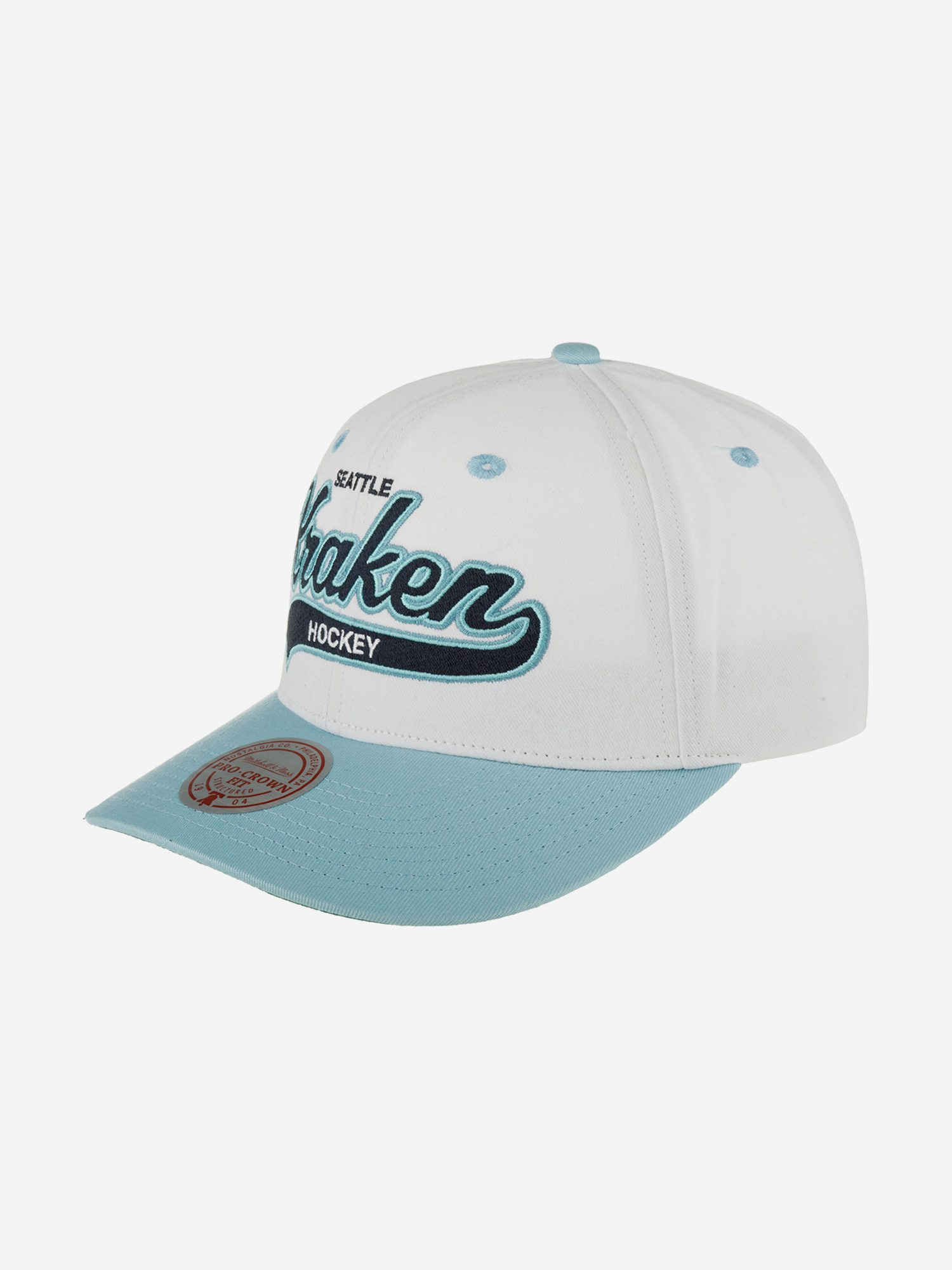 Бейсболка MITCHELL NESS HHSS7286-SKRYYPPPWHIT Seattle Kraken NHL (голубой), Голубой 59-291XDOXM4K-89, размер Без размера