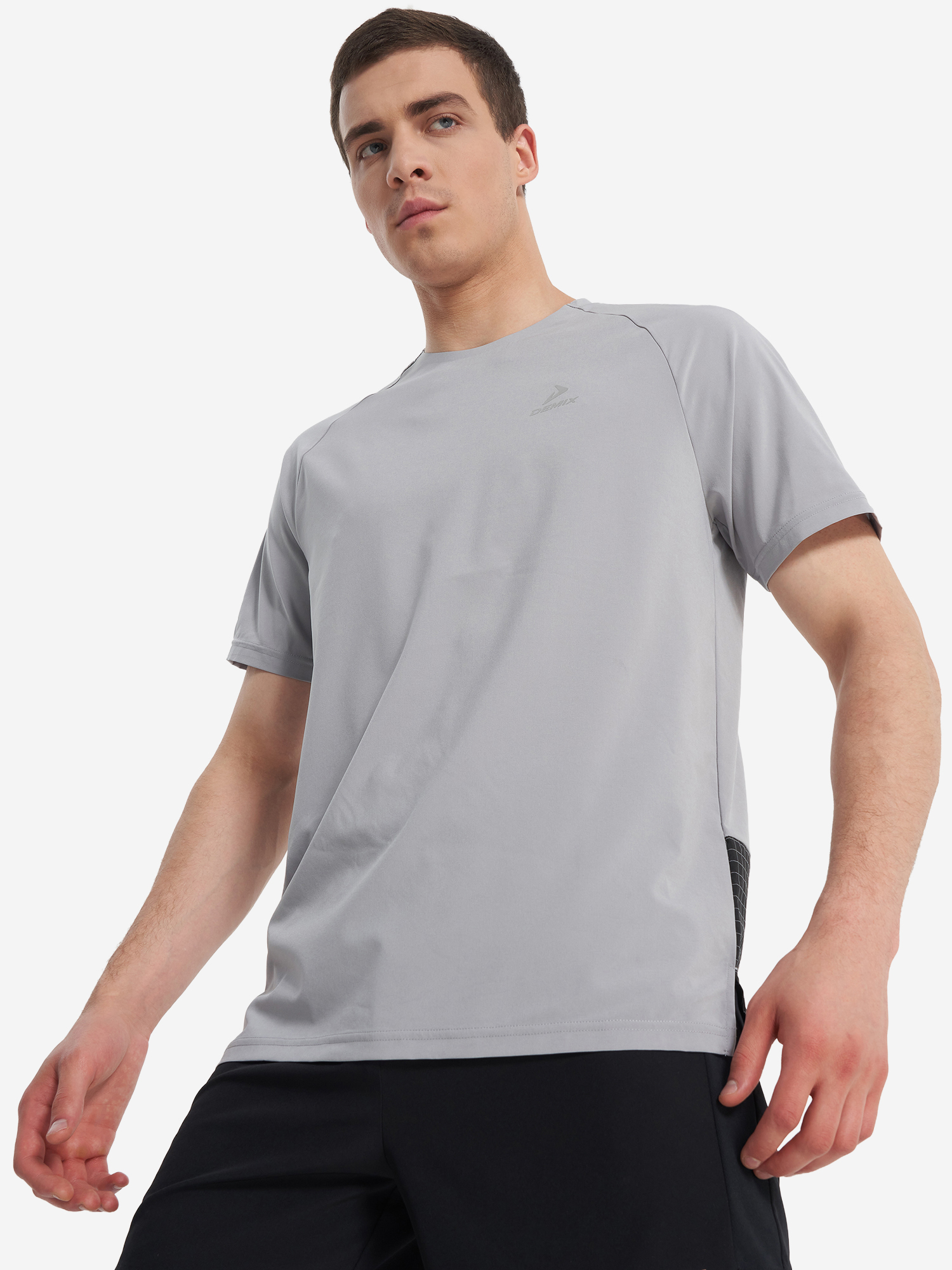 Изображение товара Футболка мужская Demix, Серый/черный