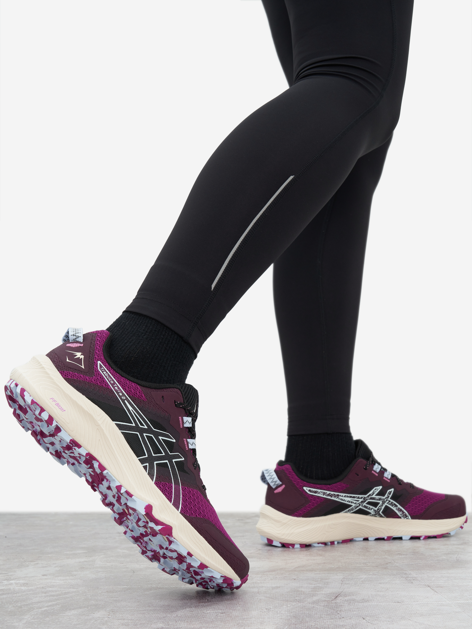 Кроссовки женские ASICS Trabuco Terra 2, Фиолетовый 1012B427ASC-500, размер 37.5 - фото 2