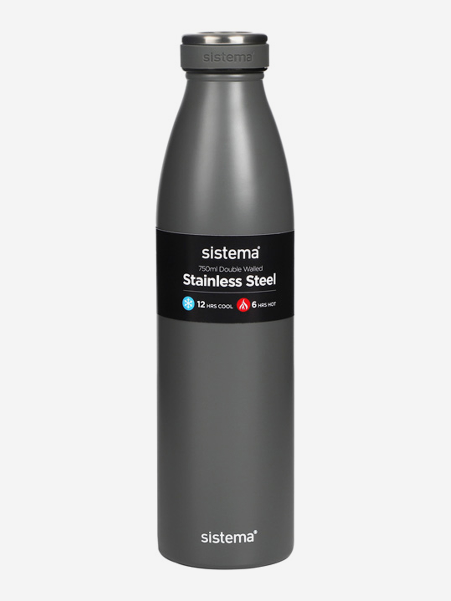 Изображение товара Термобутылка Sistema "Hydrate" 750мл серая 575, Серый