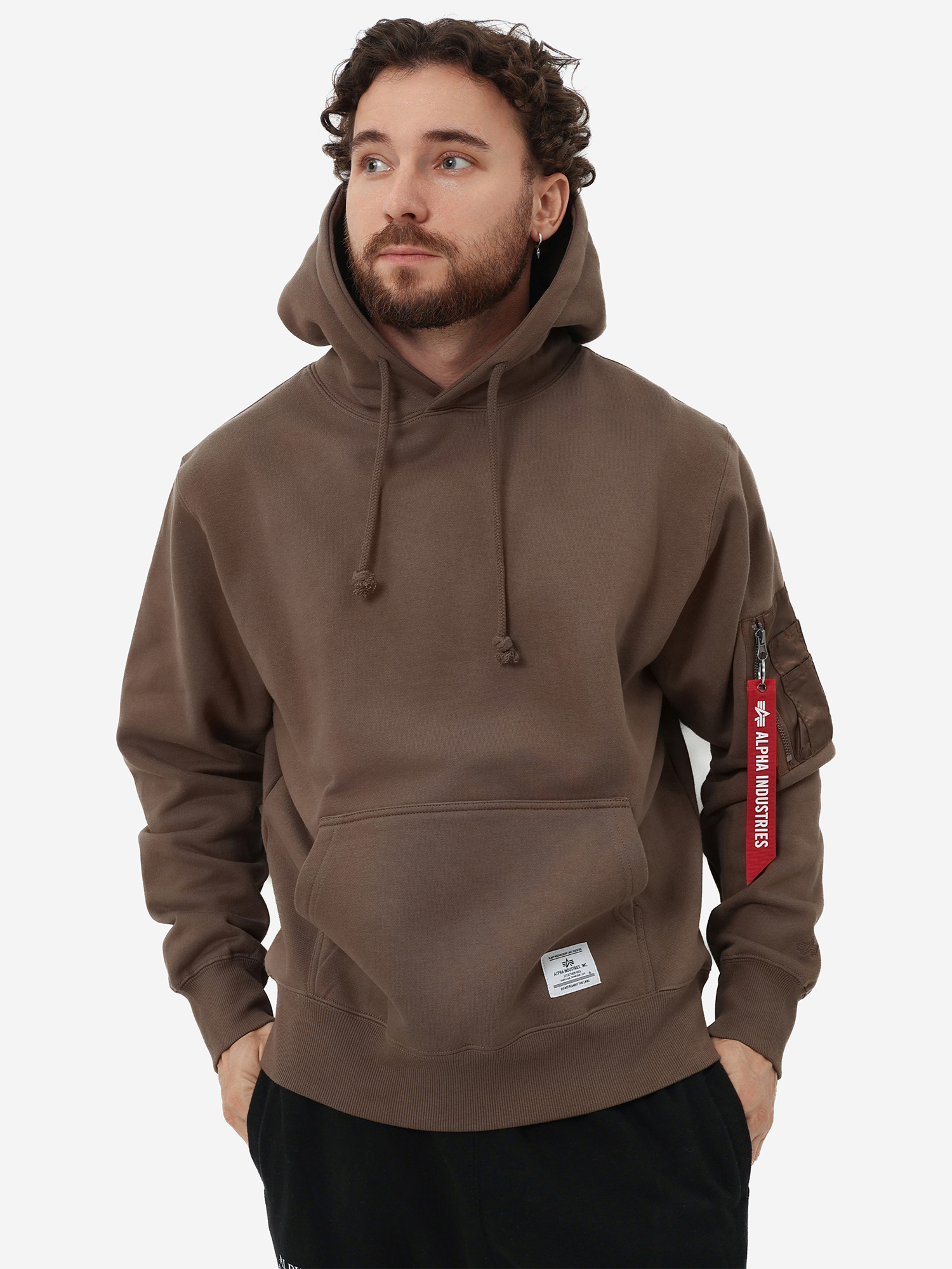 Изображение товара Худи с капюшоном Utility Pocket Hoodie Alpha Industries Темно-коричневый