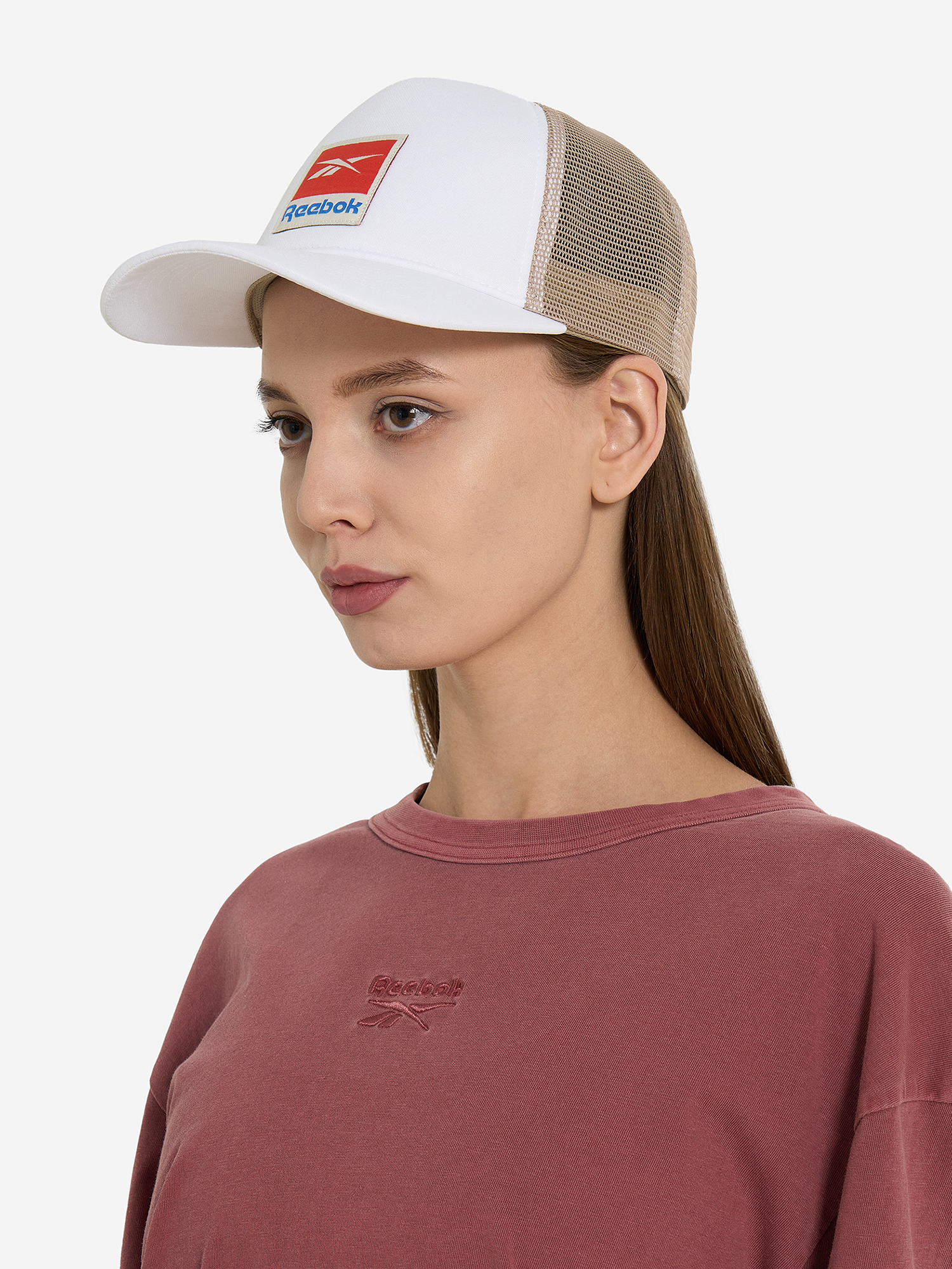 Бейсболка Reebok Vintage Trucker, Белый 5