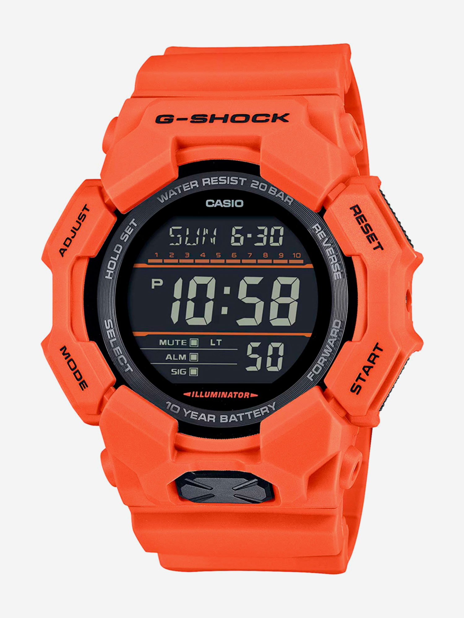 

Спортивные часы CASIO GD-010-4E, Оранжевый