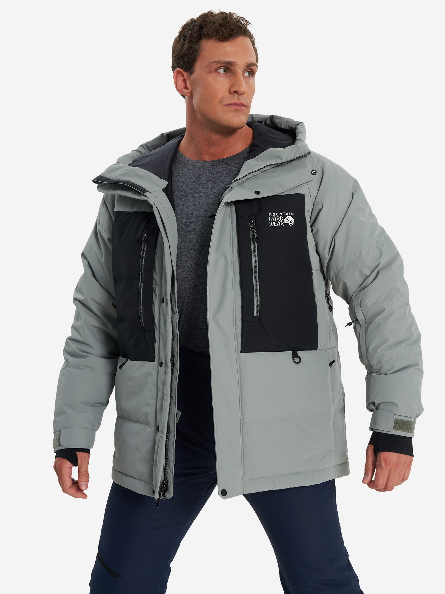 Пуховик мужской Mountain Hardwear First Tracks Серый 41999₽