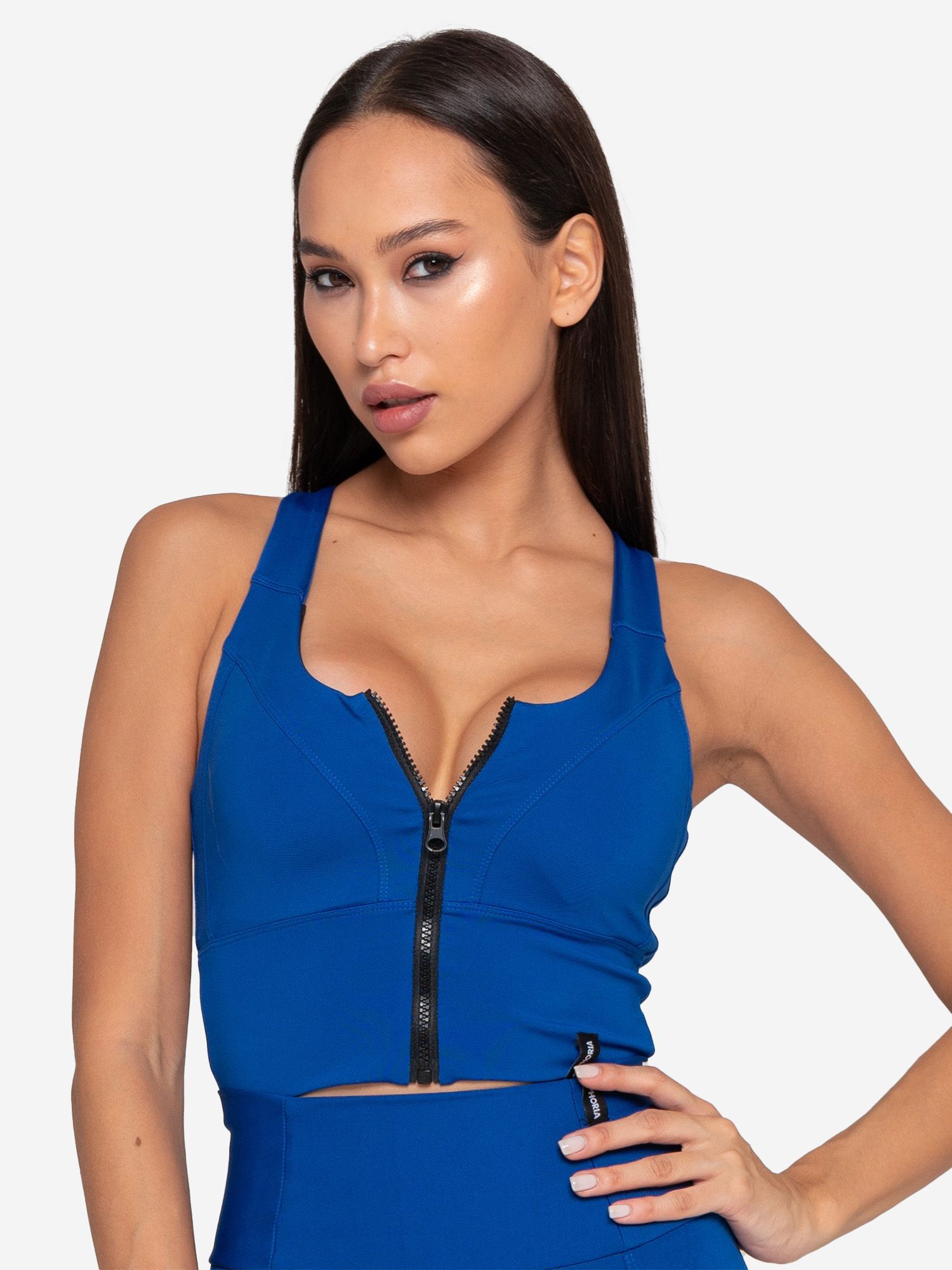 

Топ с линиями на лифе Т3 Deep Blue, Синий