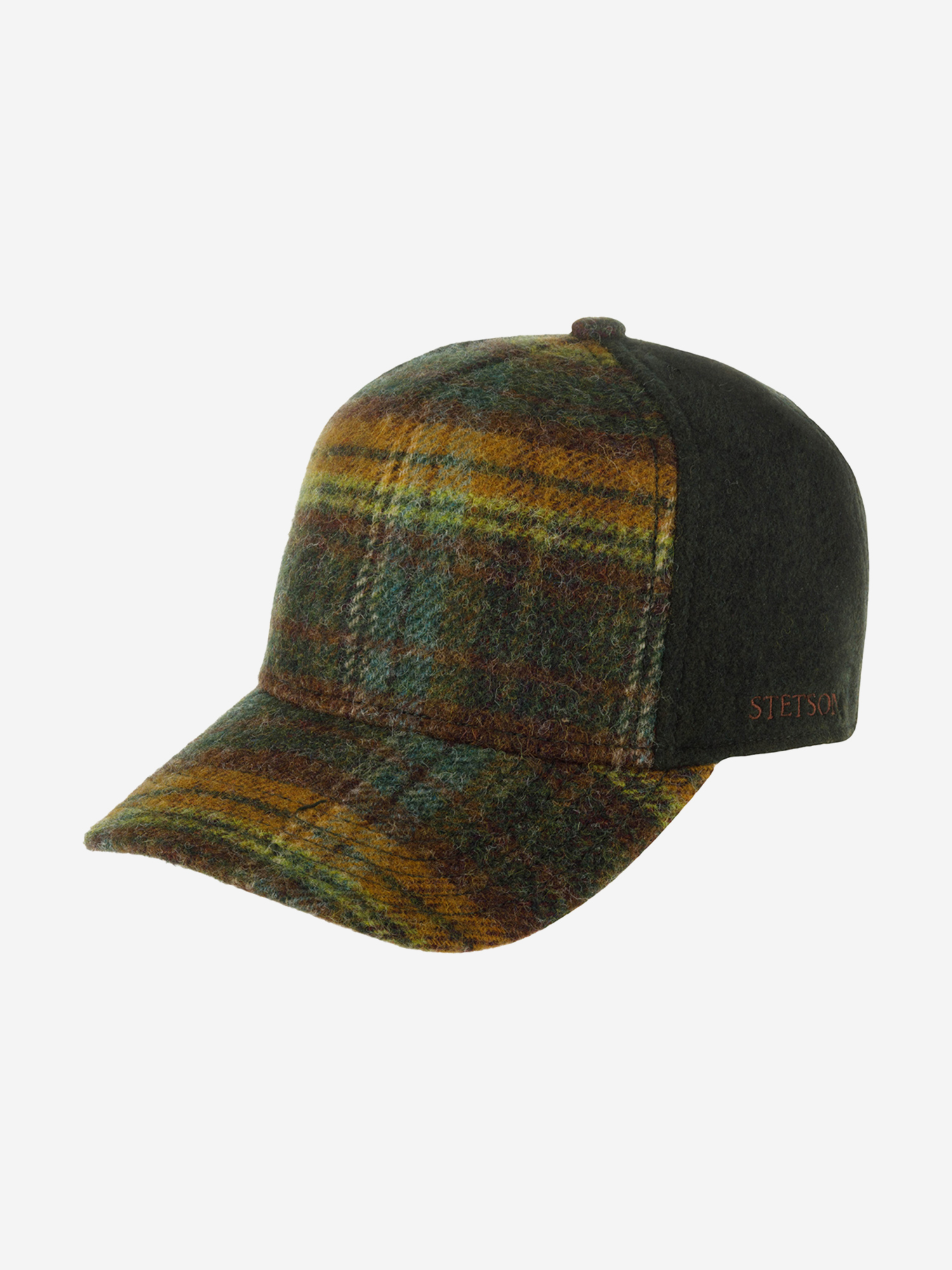 Изображение товара Бейсболка STETSON 7760302 TRUCKER CAP WOOL CHECK, Коричневый / оливковый