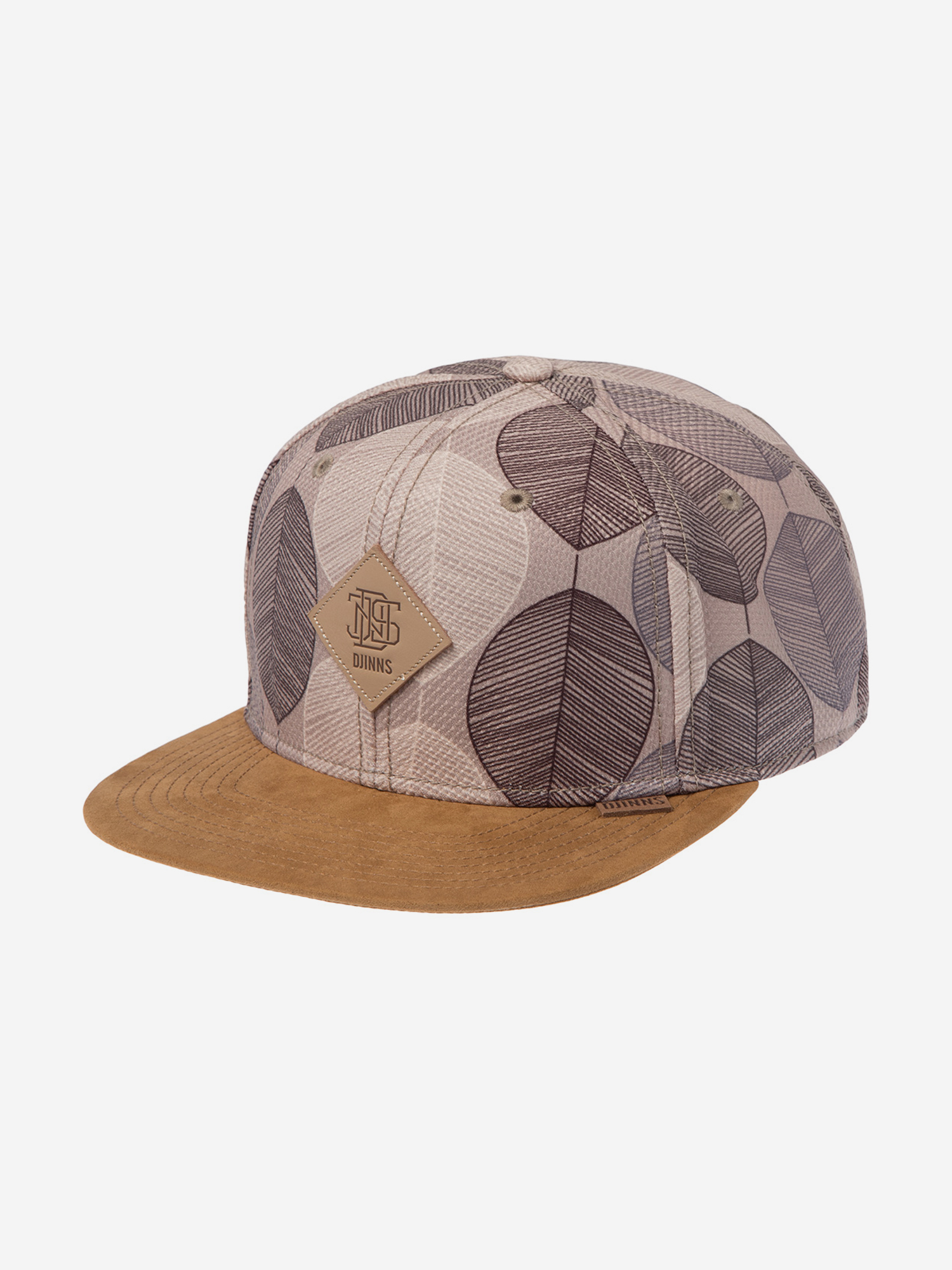 Изображение товара Бейсболка с прямым козырьком DJINNS 6P SB Mod Leaf всесезонная стильная мужская и женская