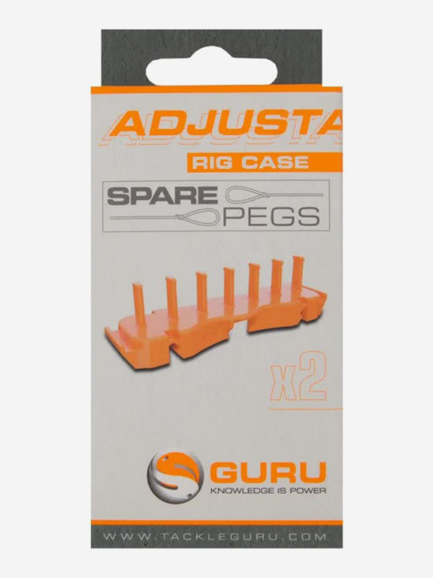 Изображение товара Поводочница GURU Adjustable Rig Case Spare Peg Orange