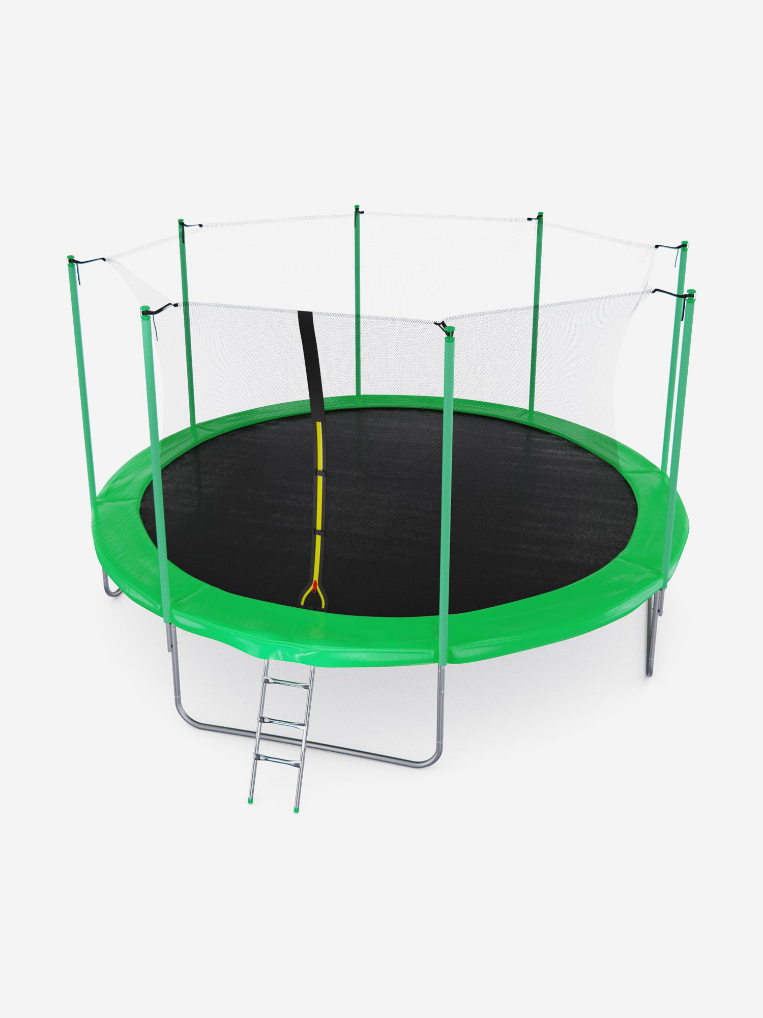 

Батут DFC 14FT green с внутренней защитной сеткой, Зеленый