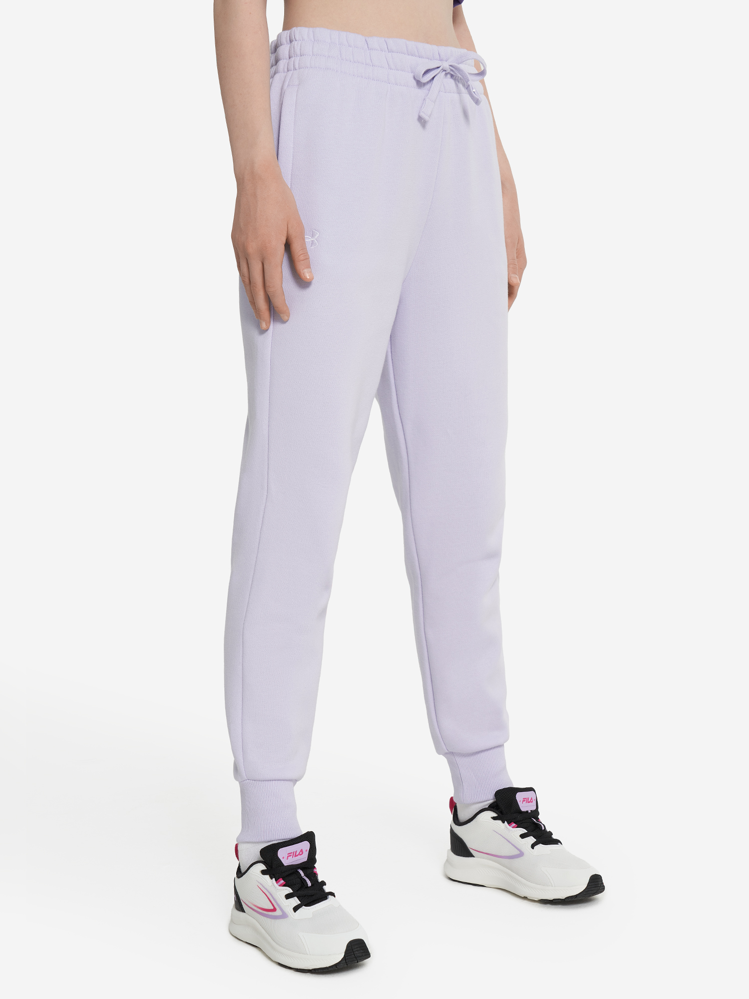 фото Брюки для девочек under armour rival, фиолетовый