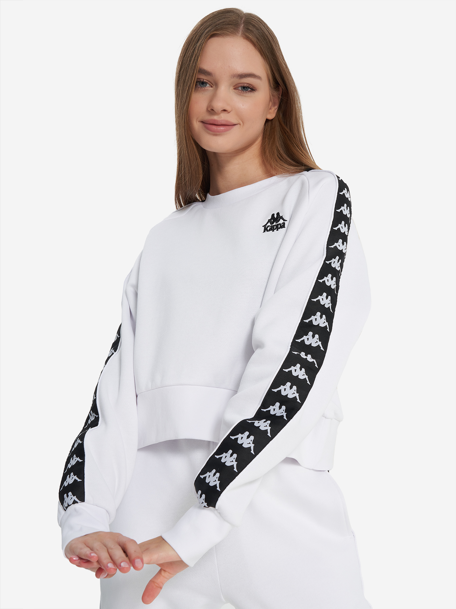 

Джемпер флисовый женский оверсайз Kappa, Белый