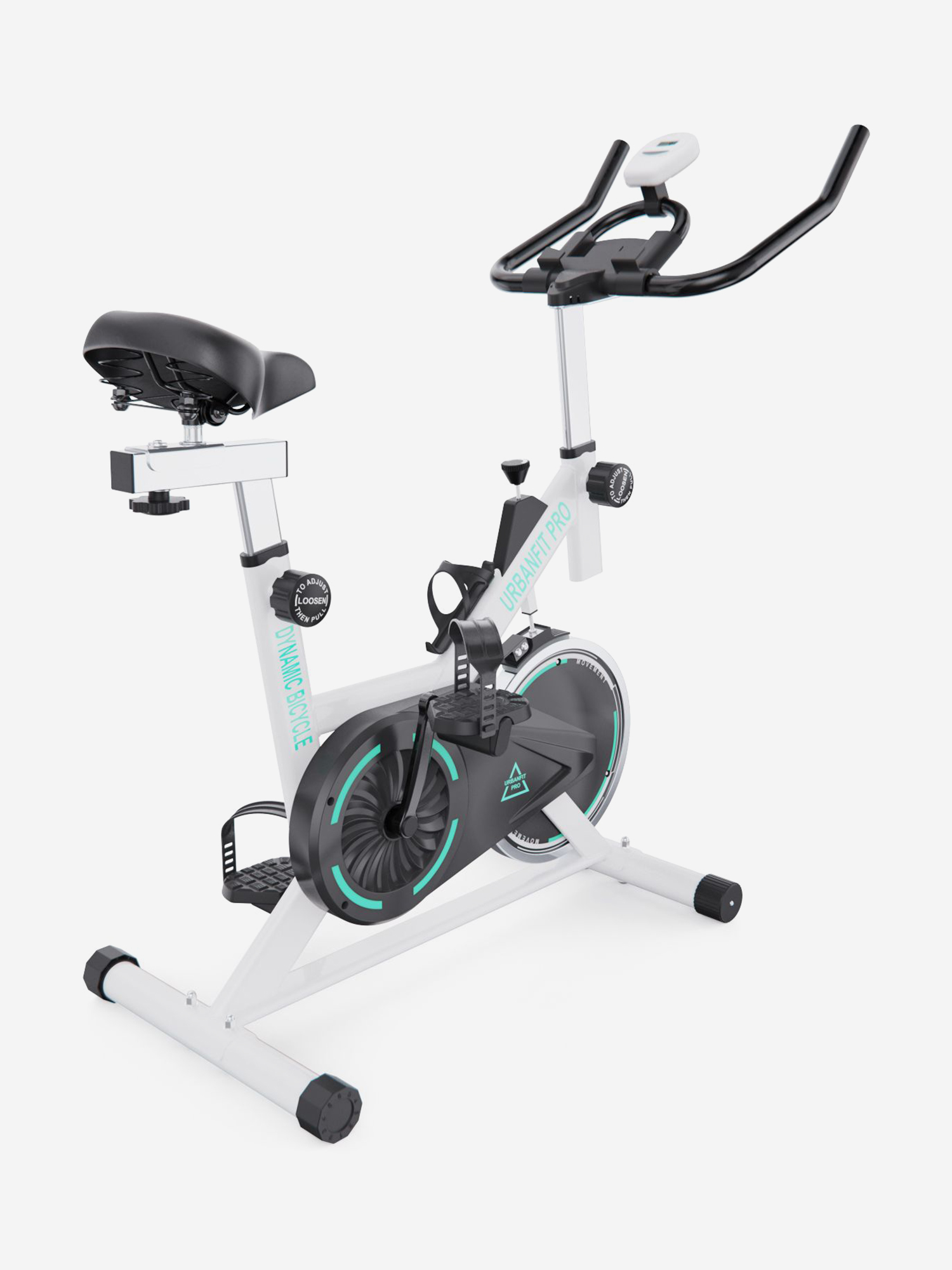 Изображение товара Спин-байк DFC URBANFIT PRO URBF-000009 Белый вертикальный складной кардиотренажер