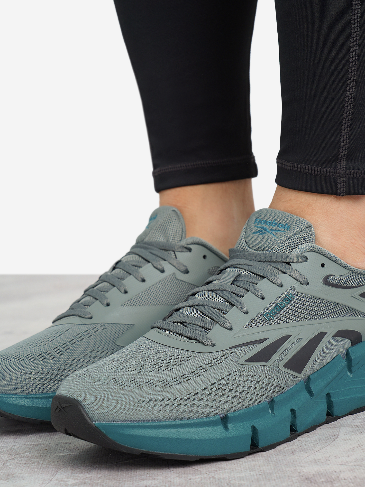 фото Кроссовки мужские reebok zig dynamica 6, серый