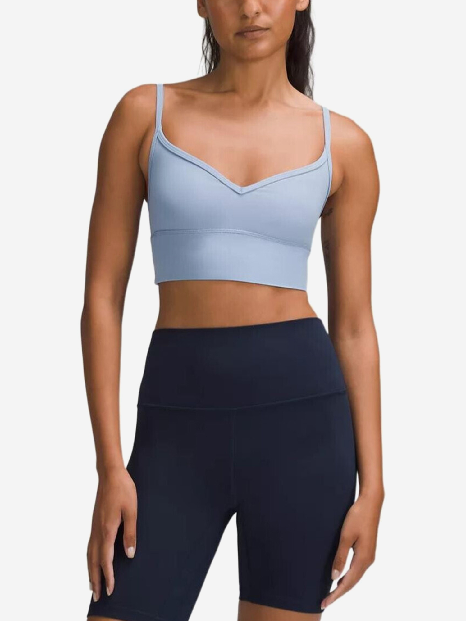 Изображение товара Топ Lululemon Align женский синего цвета для спорта и повседневной носки