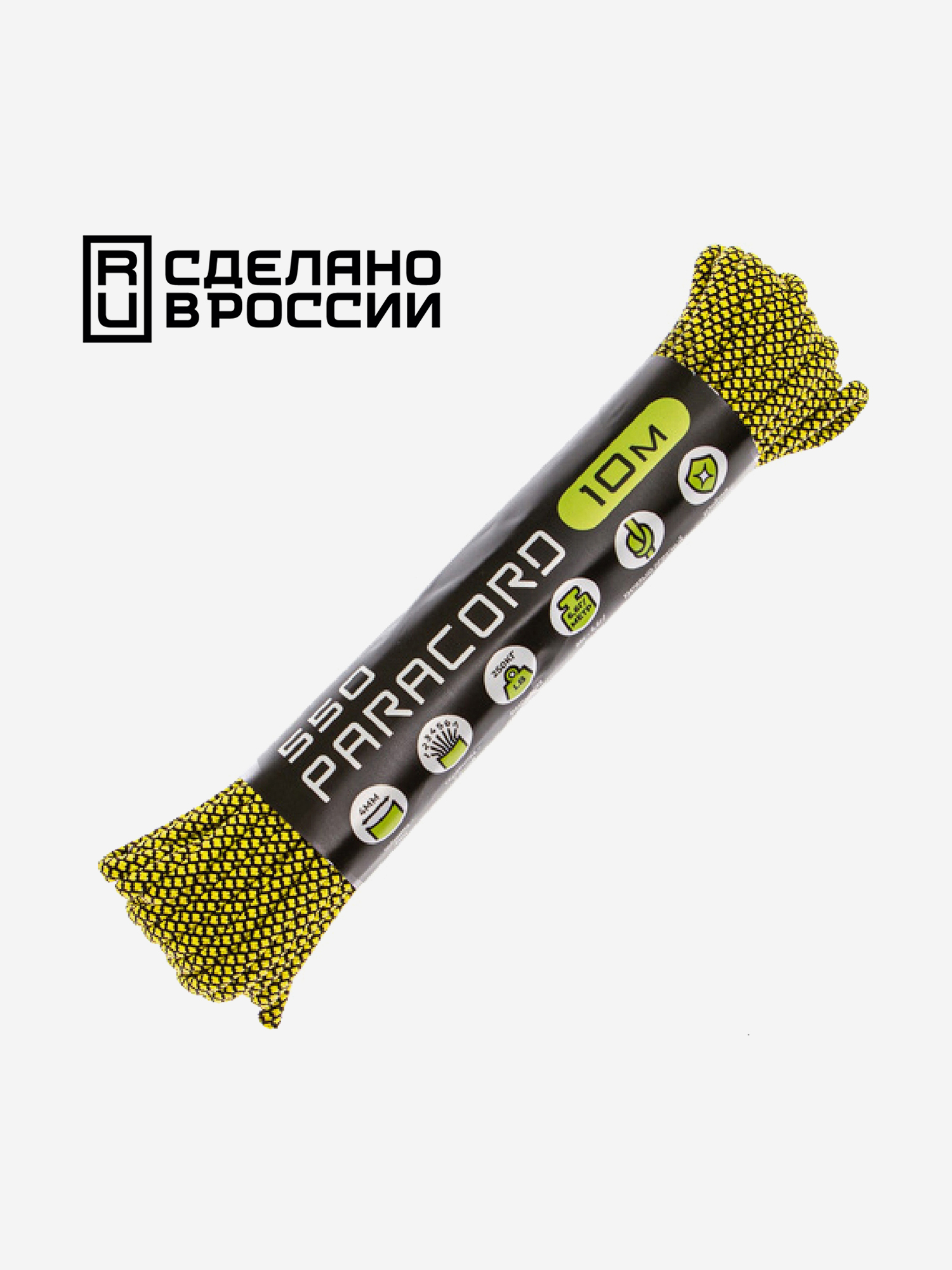 

Паракорд 550 CORD nylon 10м RUS (lemon snake), Мультицвет