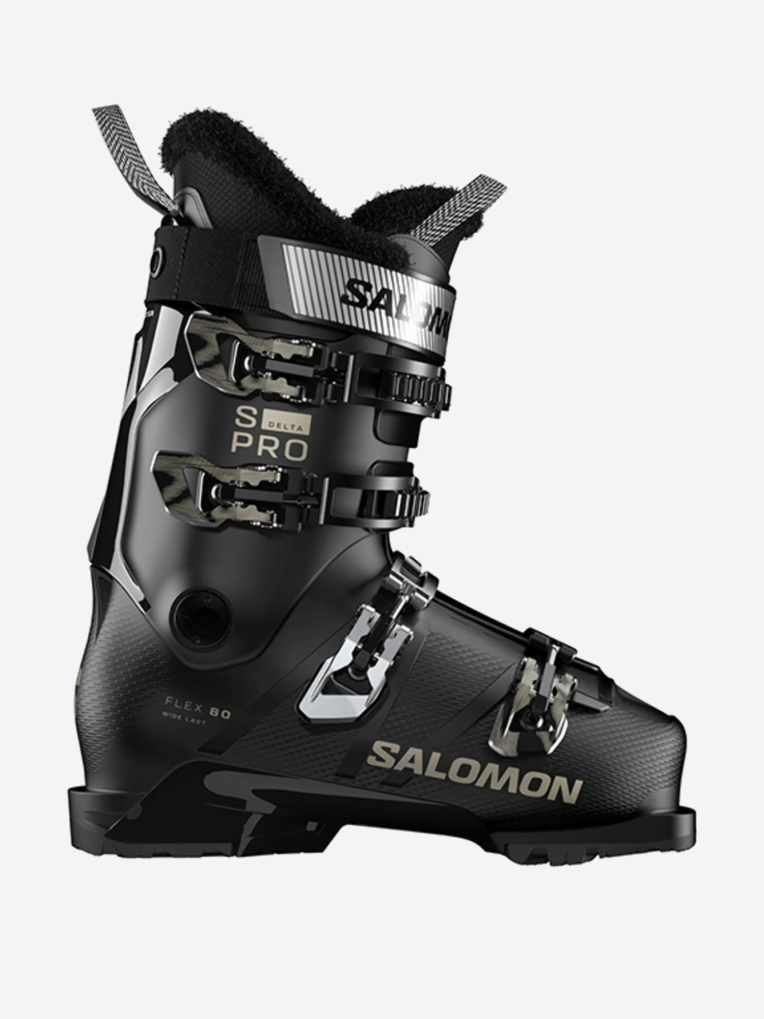 Изображение товара Salomon S Pro Delta 80 W GW женские горнолыжные ботинки Black Light Bronze Met 25 26