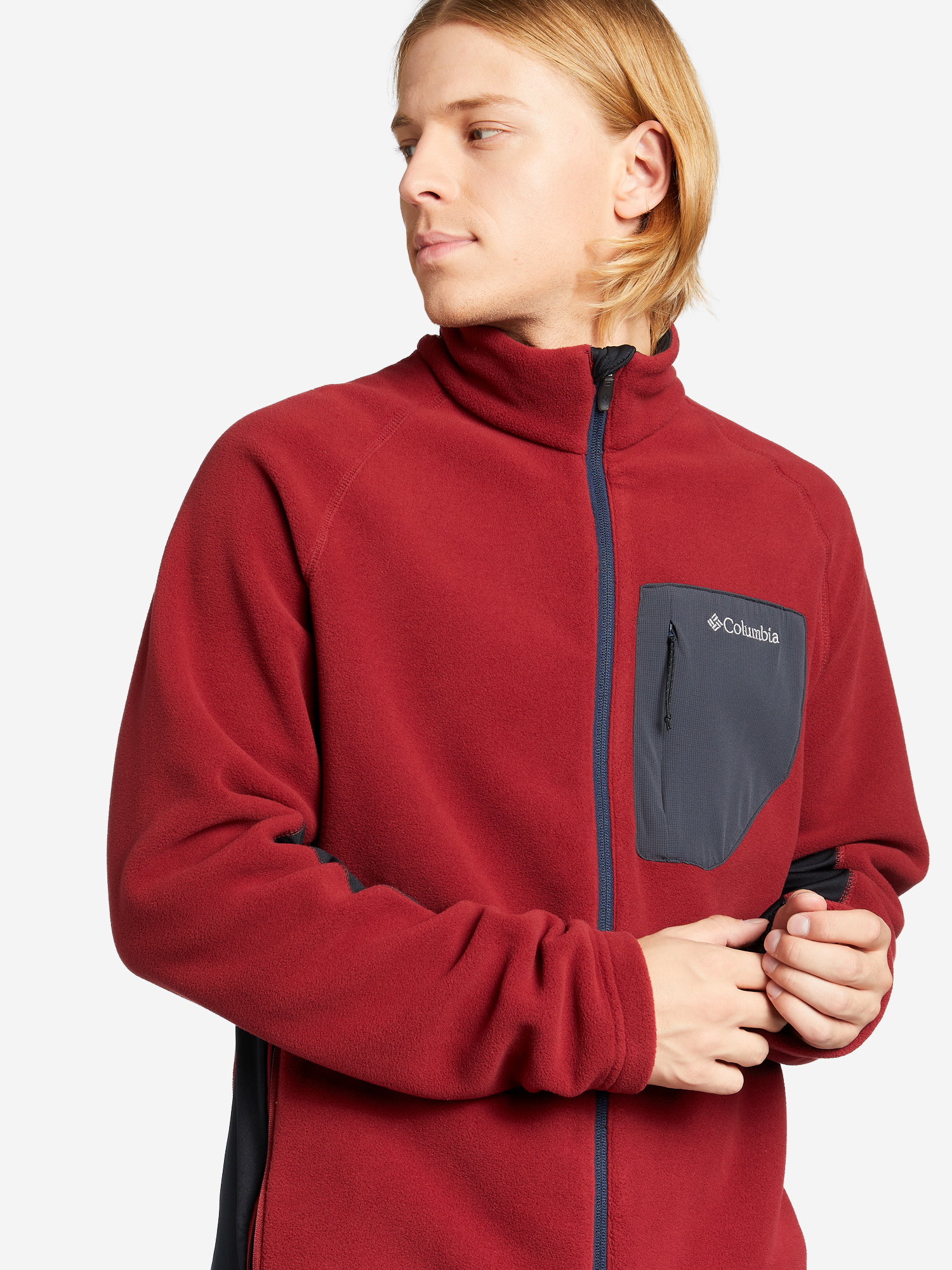 

Джемпер флисовый мужской Columbia M Polar Powder Full Zip, Красный
