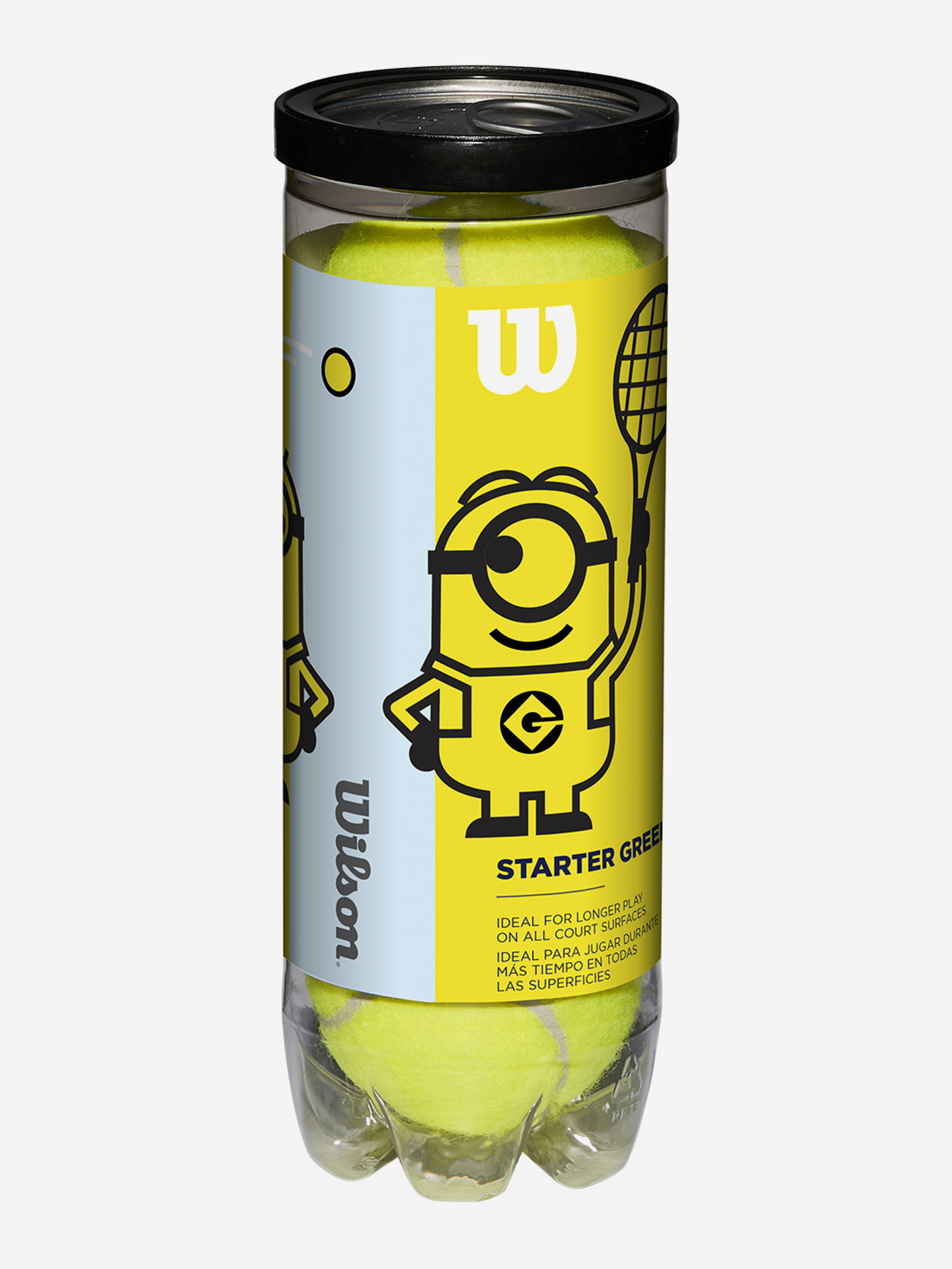 

Набор теннисных мячей Wilson Minions Stage 1, Желтый