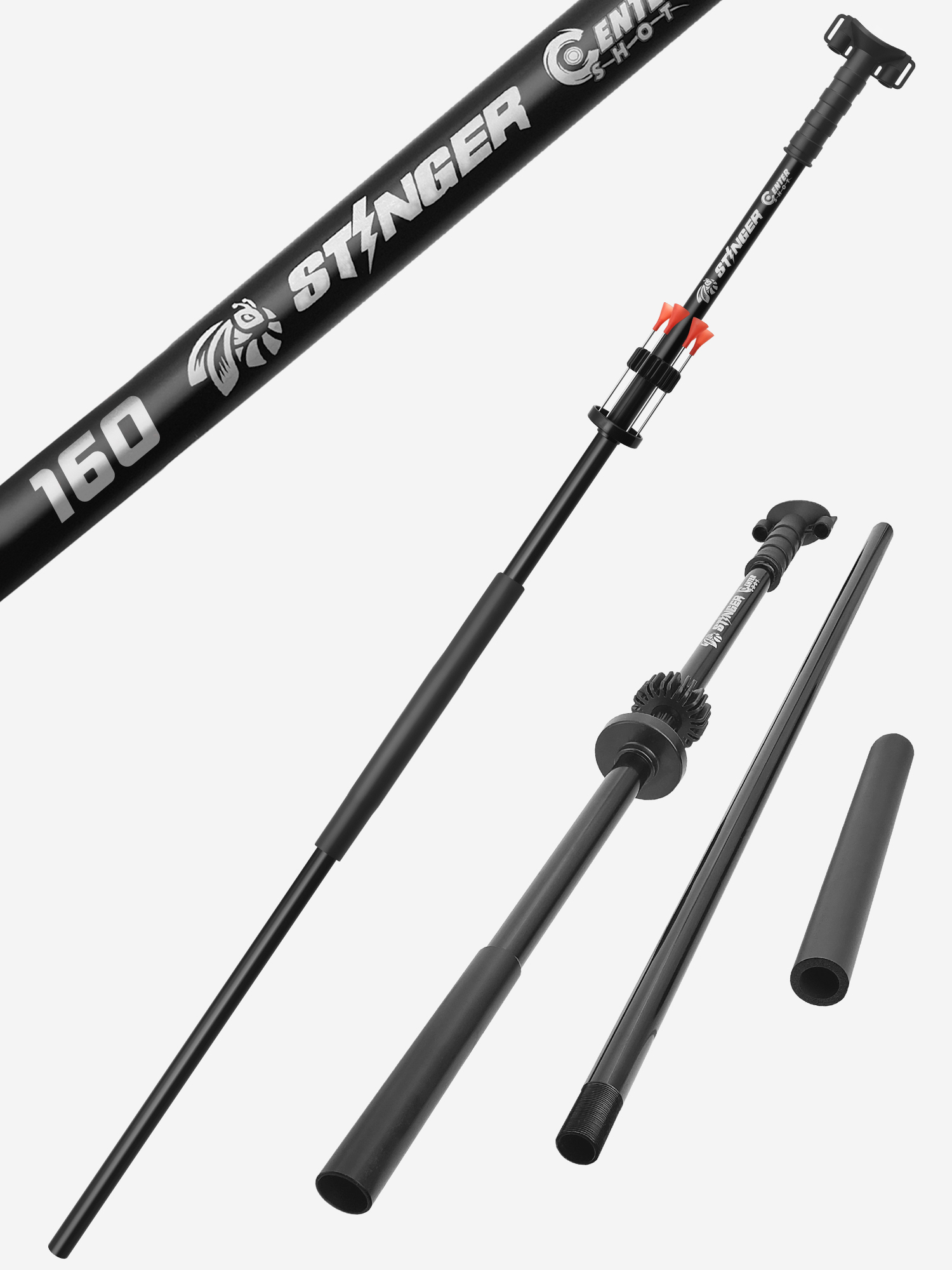 

Духовая трубка Centershot Stinger 160 см., Черный