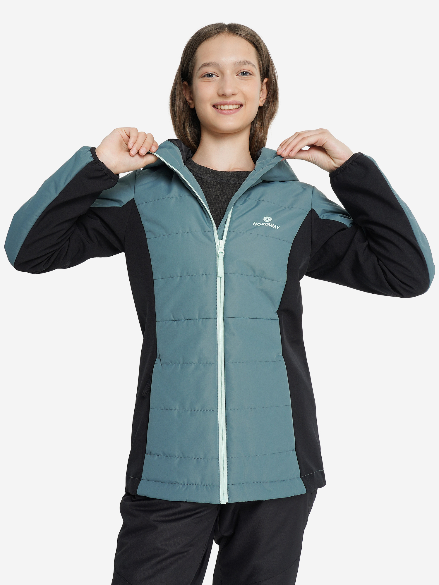 Куртка утепленная для девочек Nordway Серый 4499₽