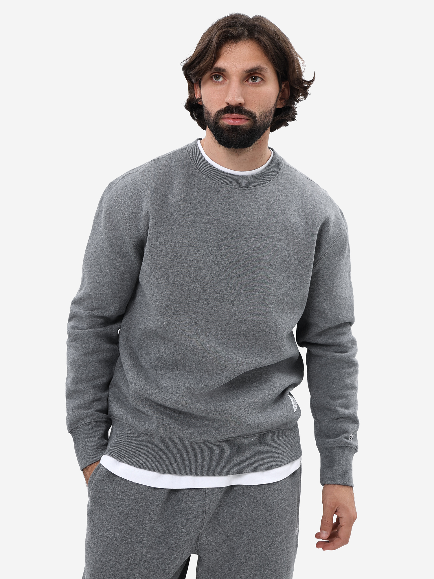 

Свитшот Essential Crewneck Alpha Industries, Серый