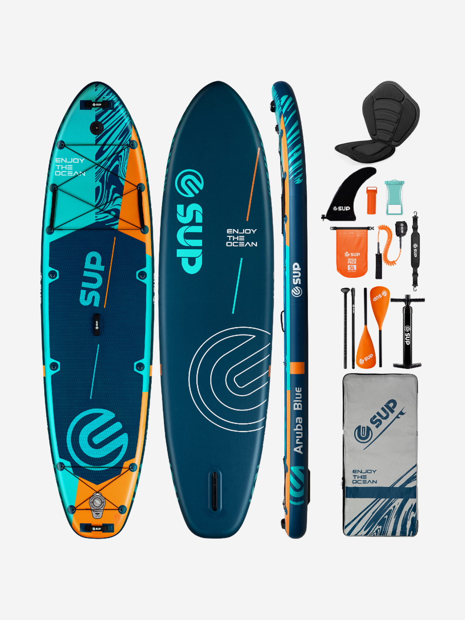 

SUP-доска E-SUP ARUBA PRO, 11'6" 350-86-15 см сапборд, Голубой