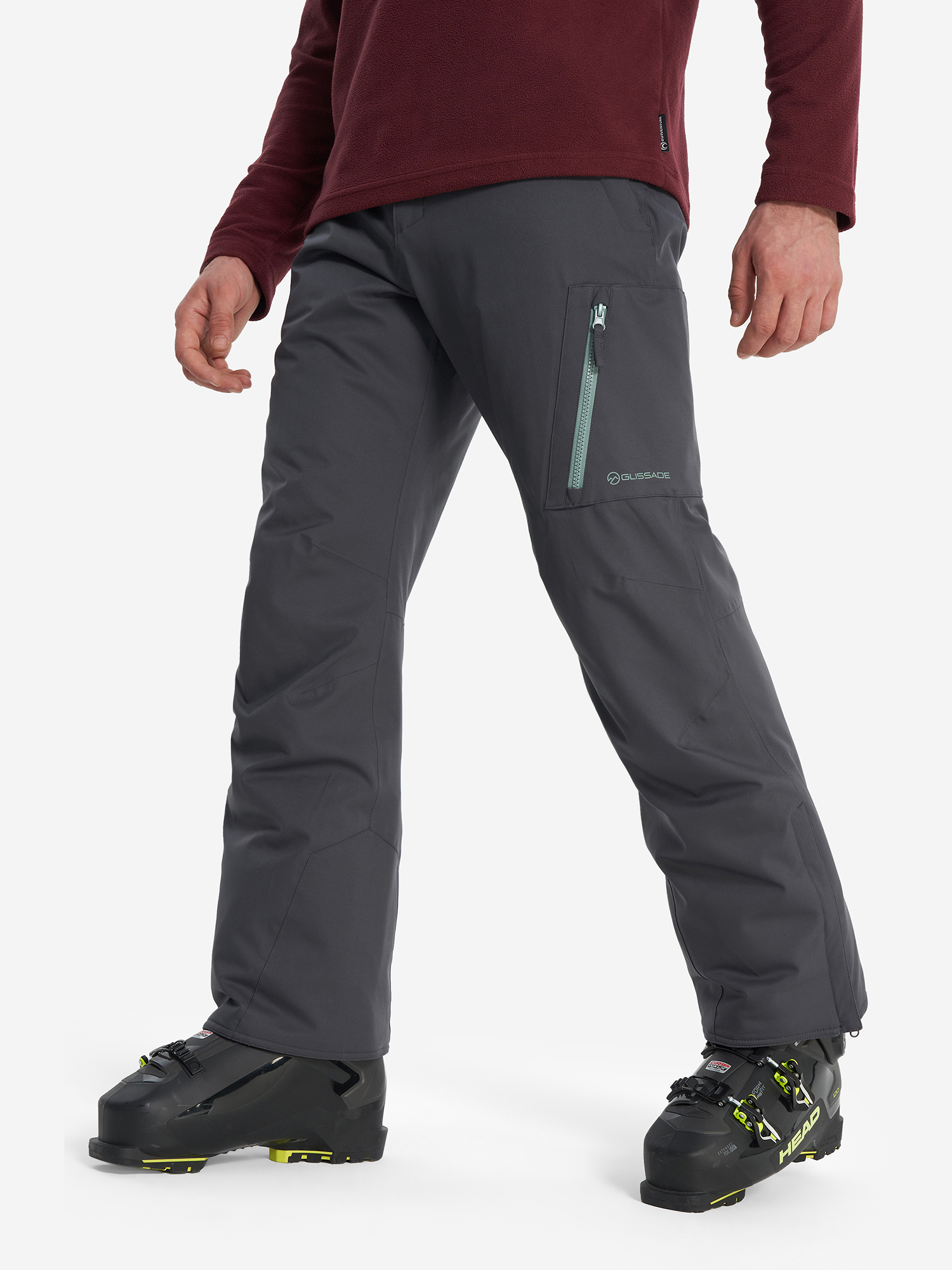 

Брюки утепленные мужские Glissade, Серый