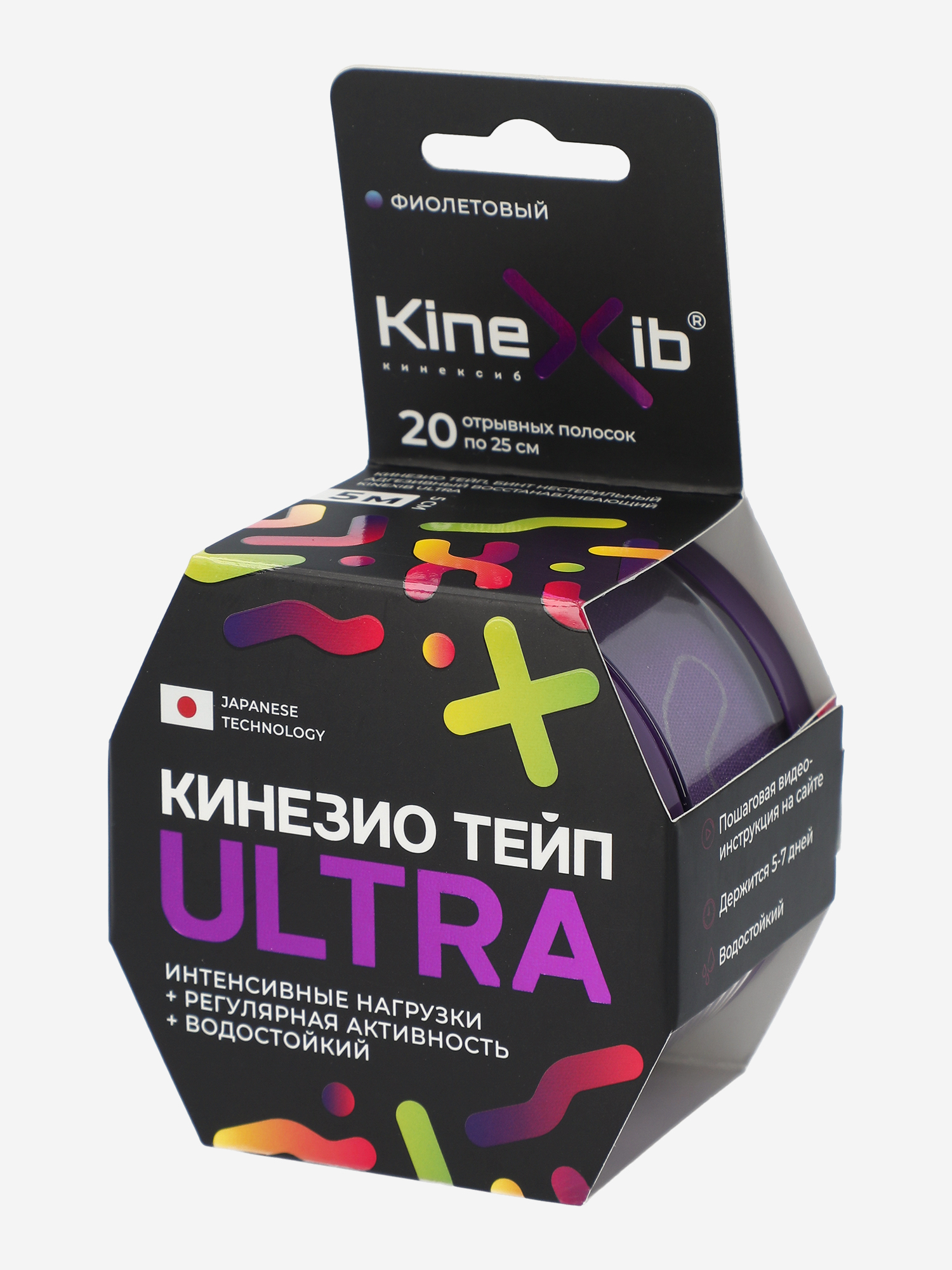 

Кинезиотейп Kinexib Ultra, фиолетовый, Фиолетовый