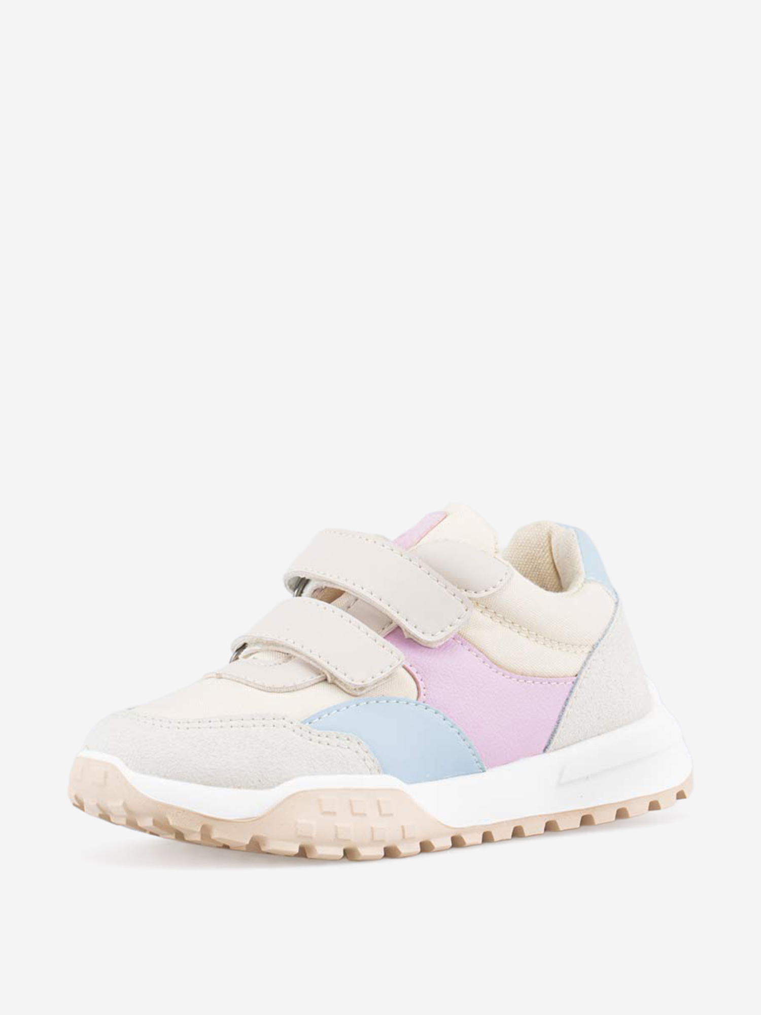 Изображение товара Кроссовки для девочки Котофей, Бежевый/розовый/голубой