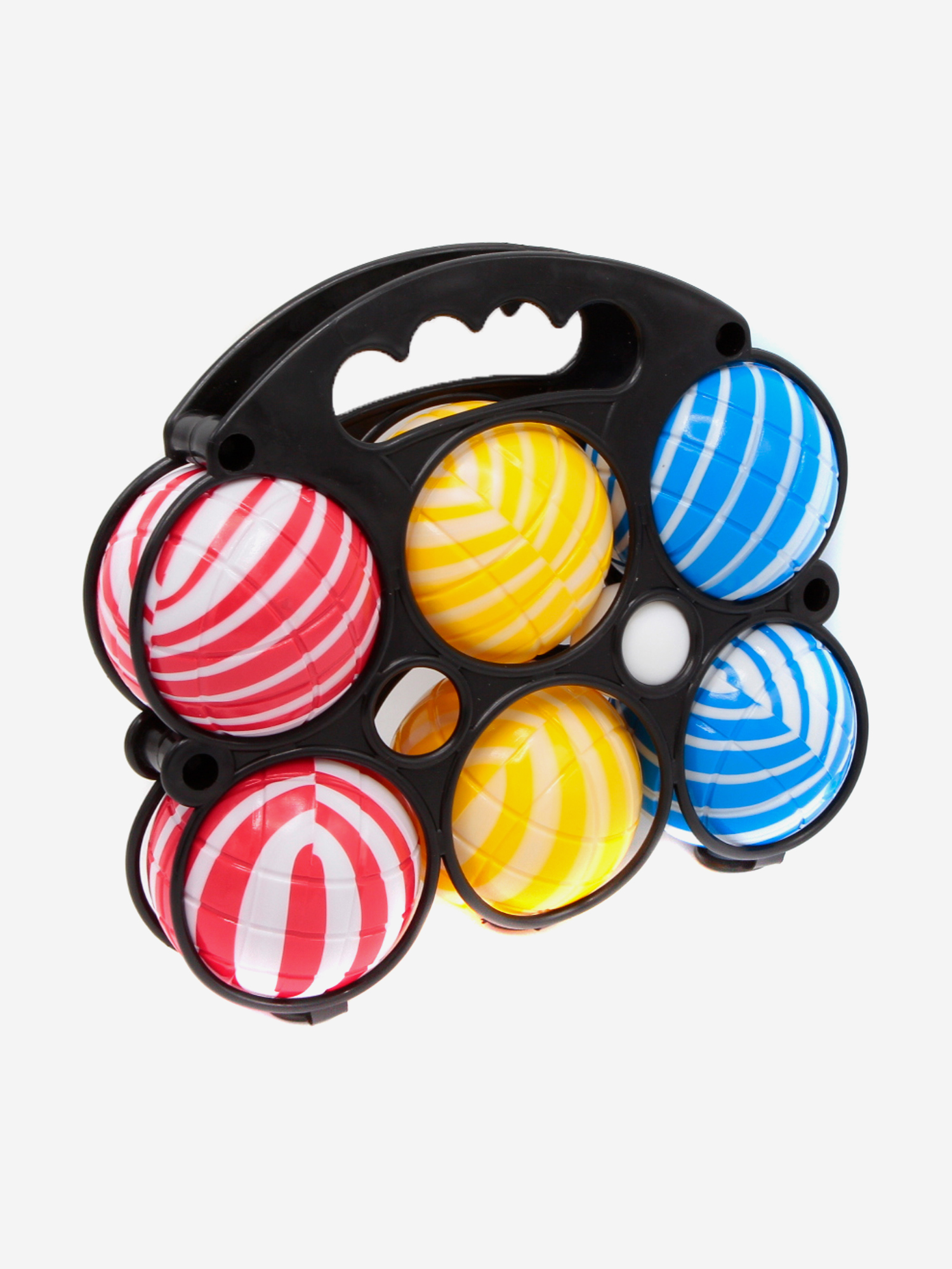 

Спортивная игра для улицы Петанк 6 шаров из пластика / Бочче для компании, Мультицвет