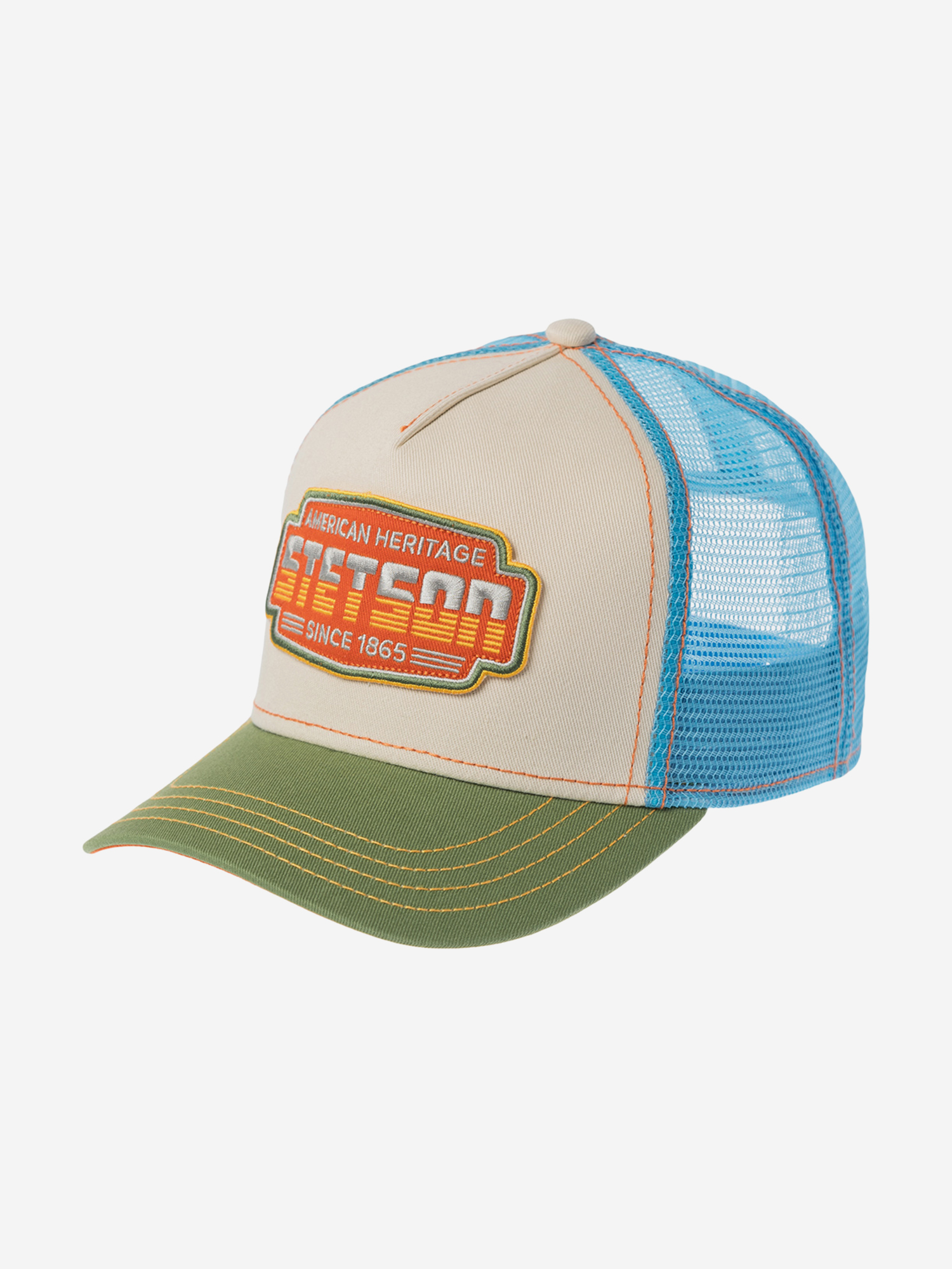 

Бейсболка с сеточкой STETSON 7741102K TRUCKER CAP LIGHTNING (бежевый), Бежевый