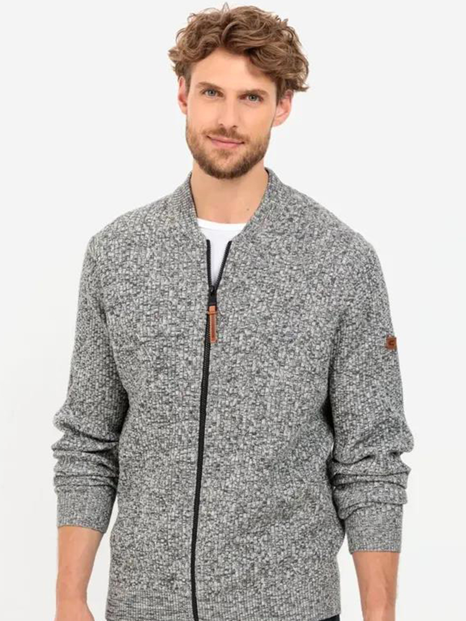 Изображение товара Мужской кардиган Camel Active Knitjacket всесезонный оверсайз