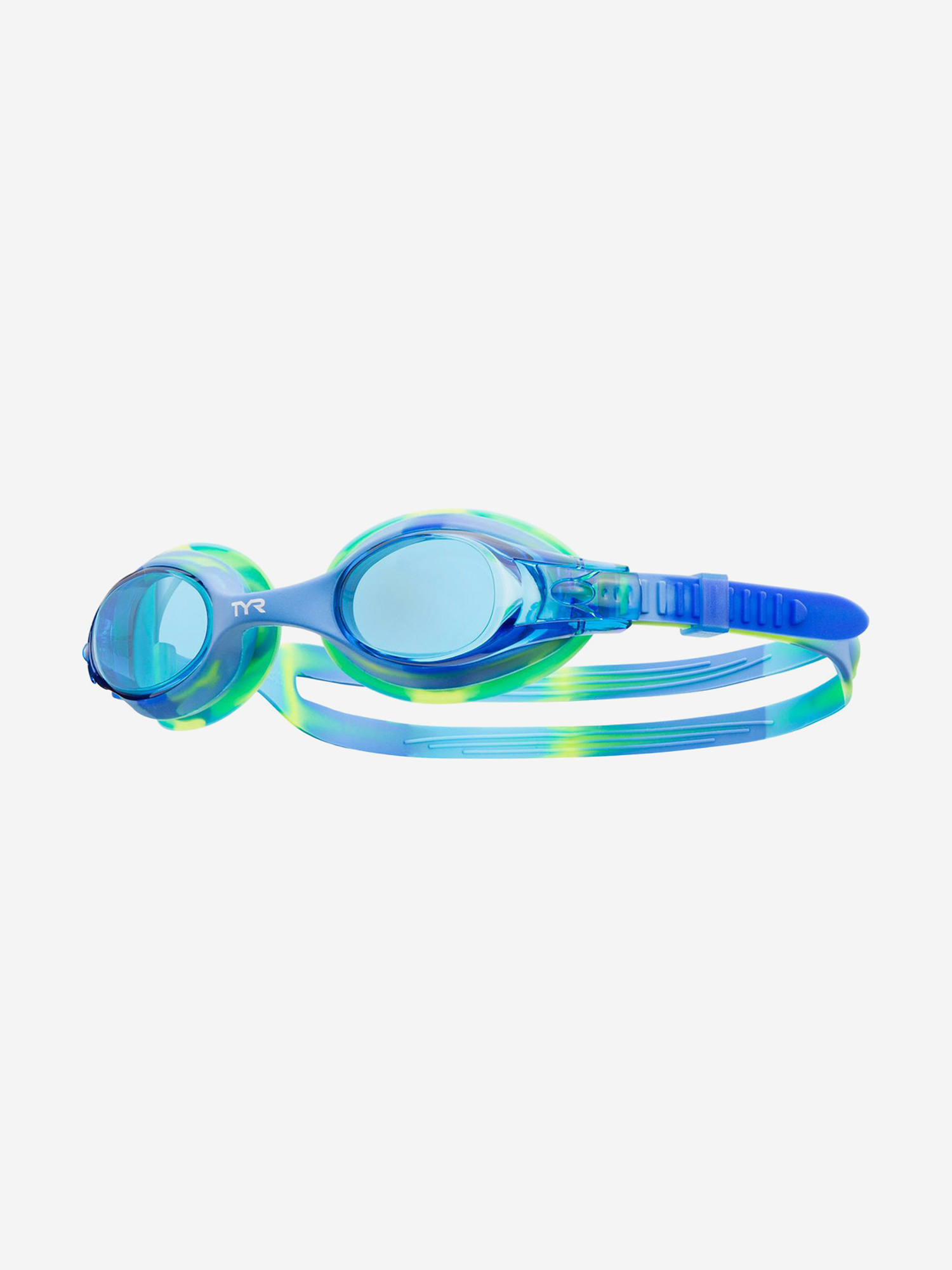 

Очки для плавания детские TYR Swimple Tie Dye, Голубой