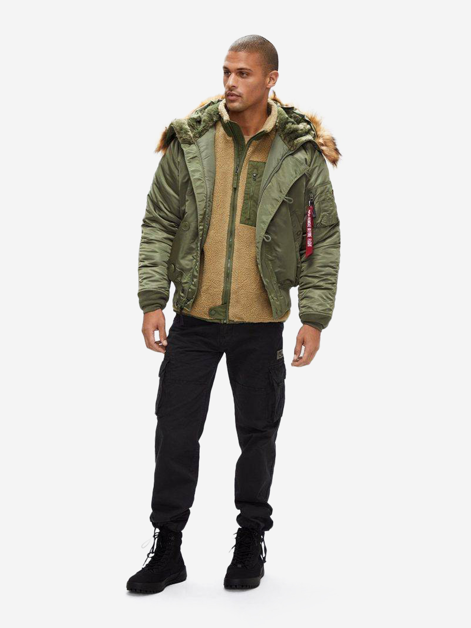 Парка зимняя мужская N-2B Alpha Industries, Зеленый MJN30000WDSJA4R-SG, размер 48 - фото 5