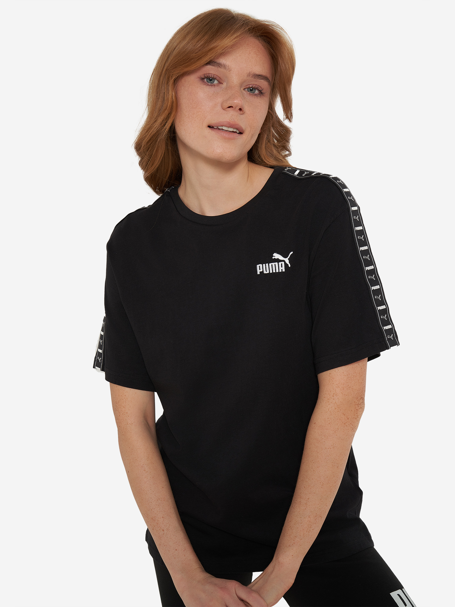 

Футболка женская PUMA Ess Tape Relaxed, Черный