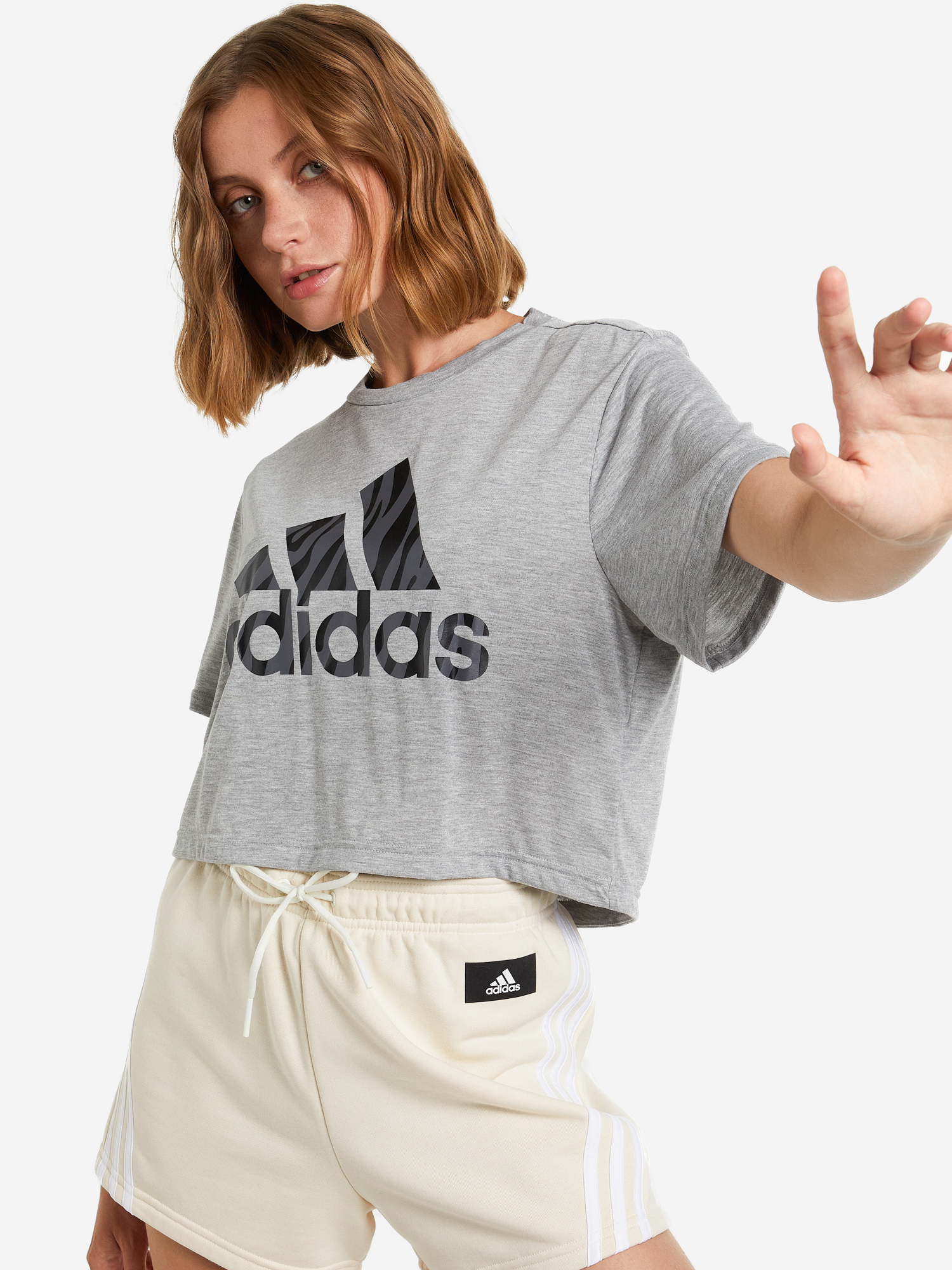 

Футболка женская adidas Aeroready Designed To Move, Серый