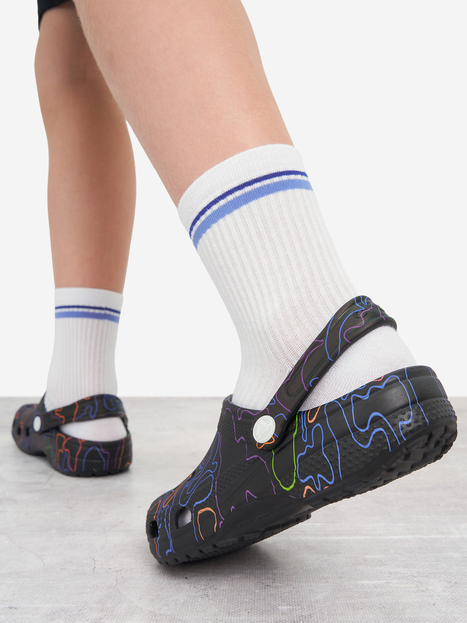 фото Сабо для мальчиков crocs, черный